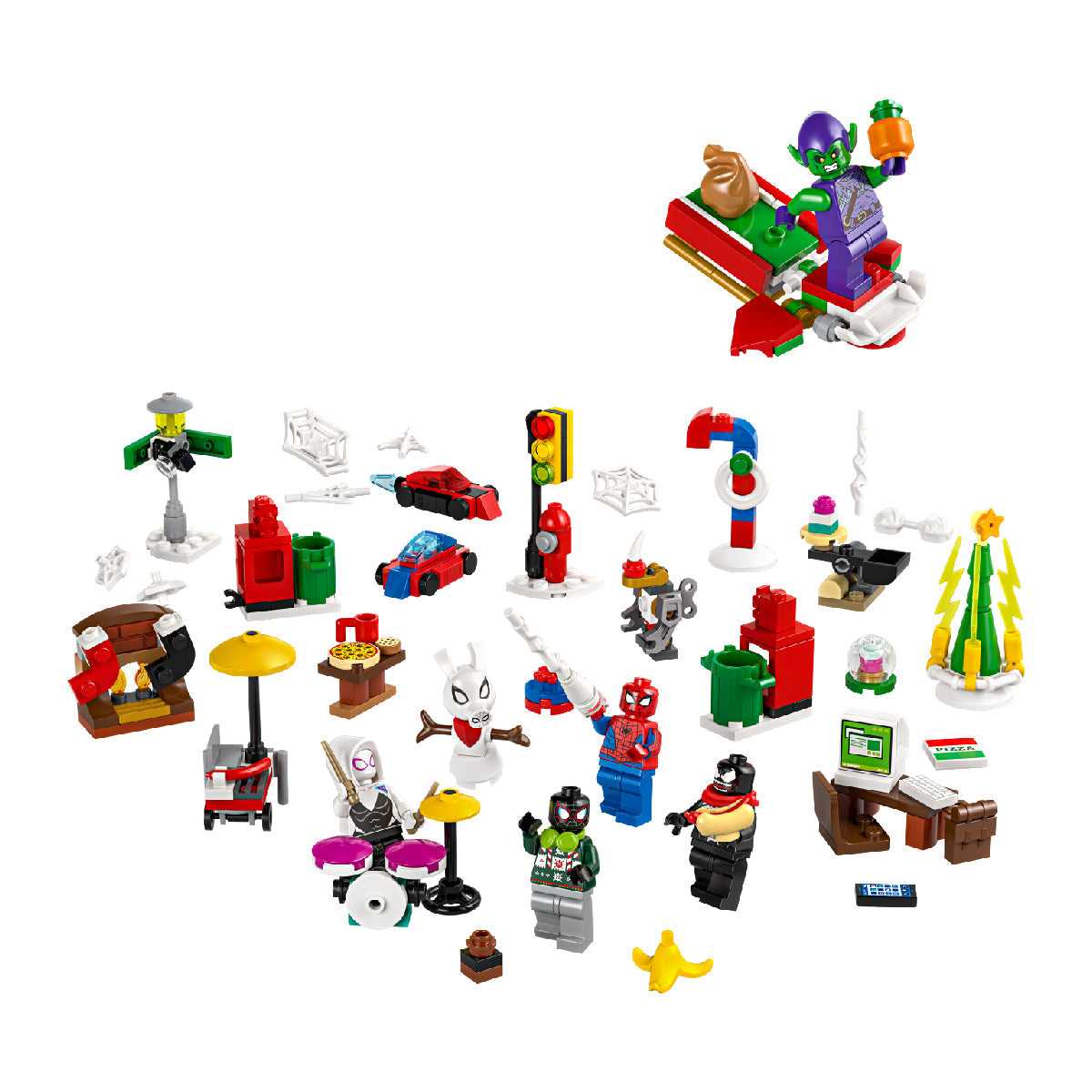 Đồ Chơi Lắp Ráp Lịch Giáng Sinh Người Nhện 2024 LEGO SUPERHEROES 76293