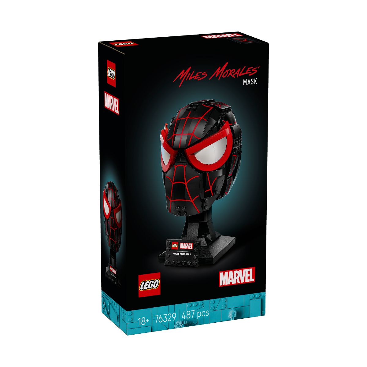Đồ Chơi Lắp Ráp Mặt Nạ Của Miles Morales LEGO SUPERHEROES 76329 (487 chi tiết)