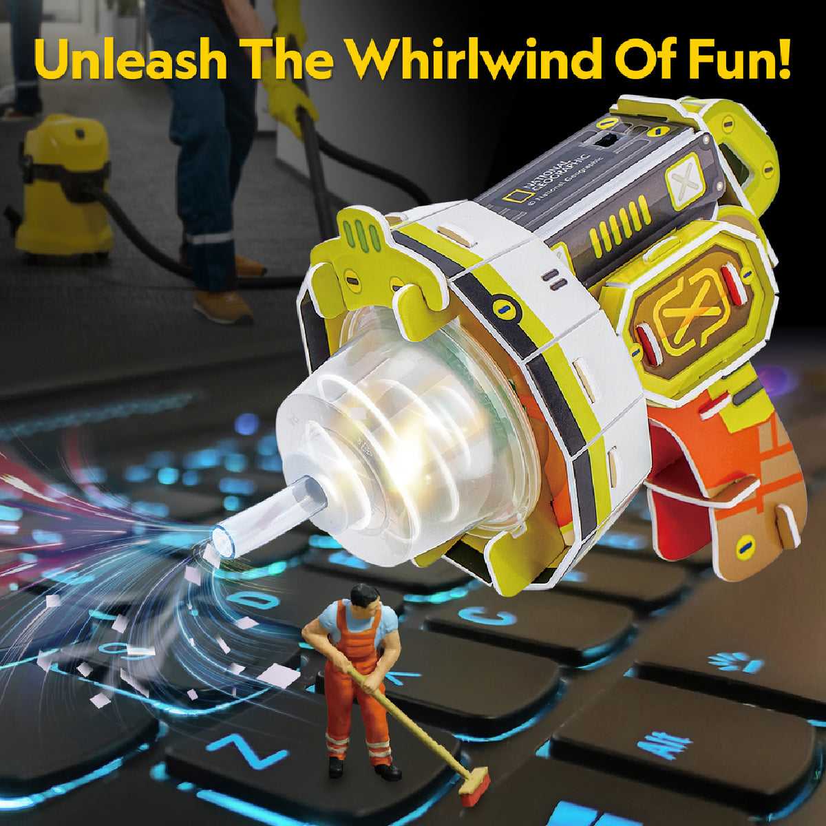 Máy Hút Bụi Chạy Pin Tự Chế Nat Geo STEAM DS1118h