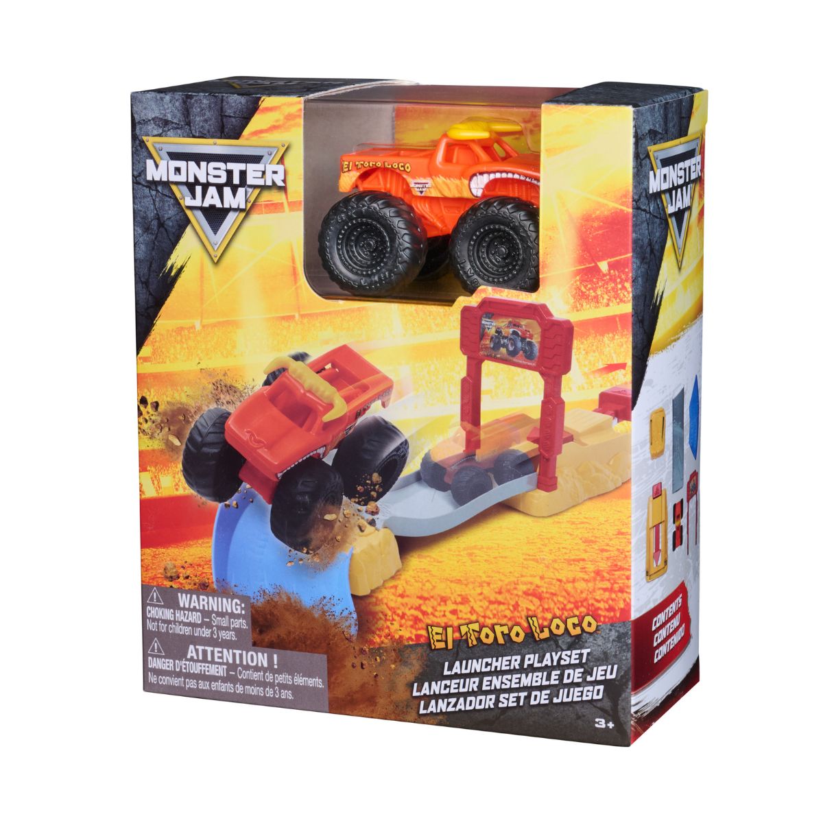 Đồ Chơi Mini Set Đường Đua Và El Toro Loco 1:72 MONSTER JAM 6074604