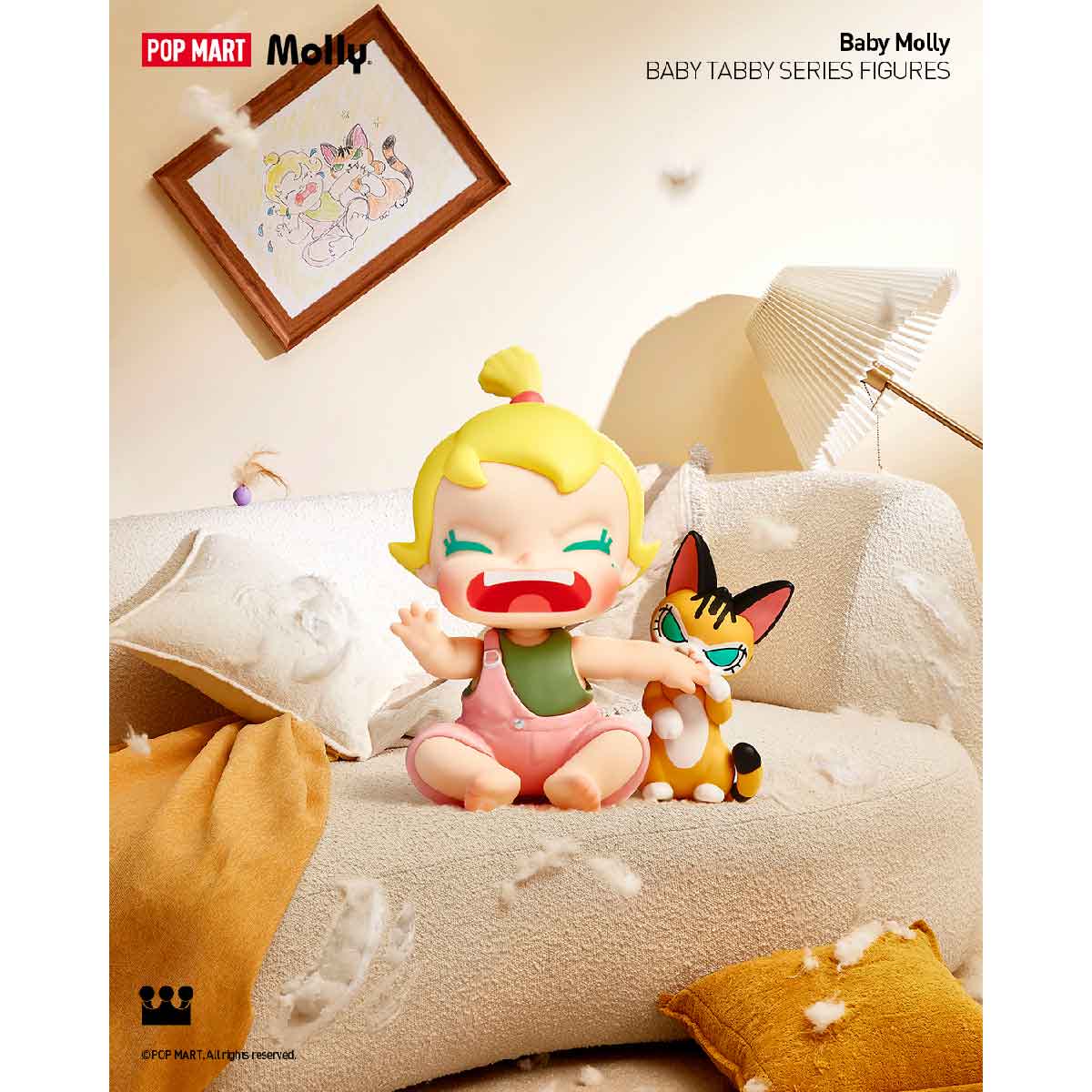Mô Hình Baby Molly & Baby Tabby Series Figures POP MART 6931571082925