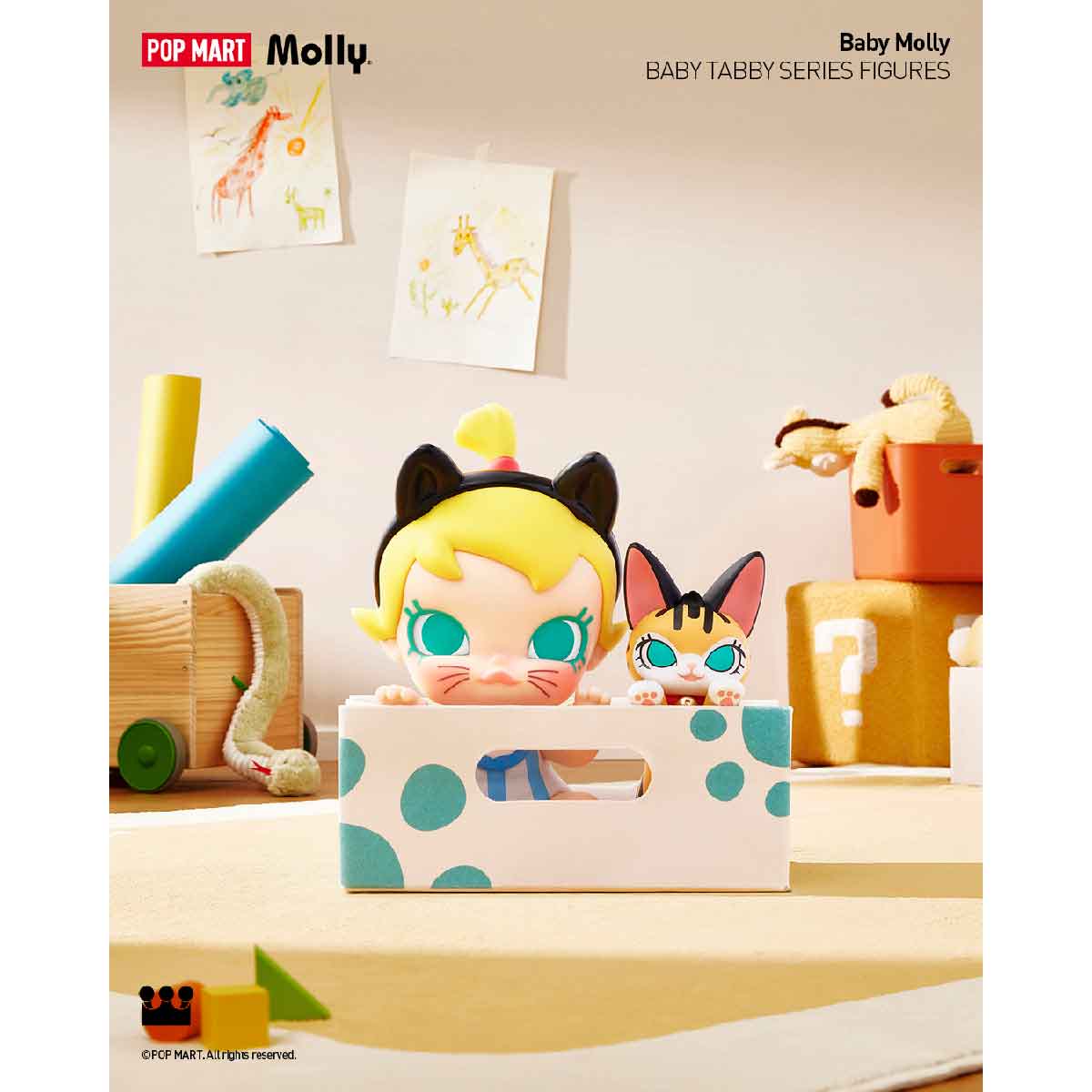 Mô Hình Baby Molly & Baby Tabby Series Figures POP MART 6931571082925