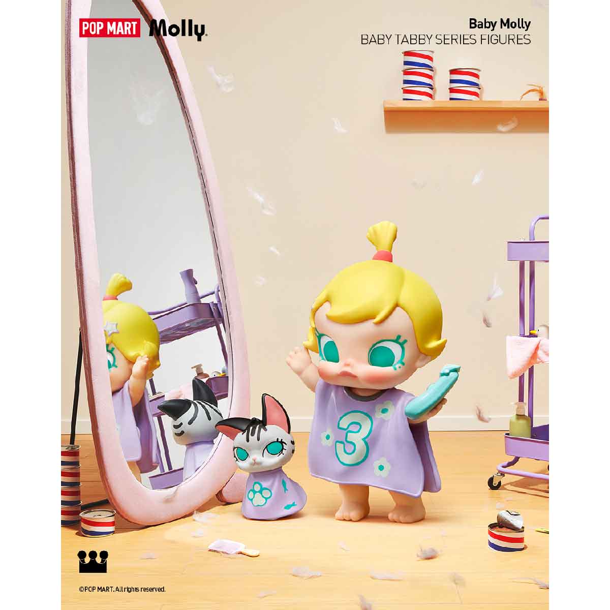 Mô Hình Baby Molly & Baby Tabby Series Figures POP MART 6931571082925