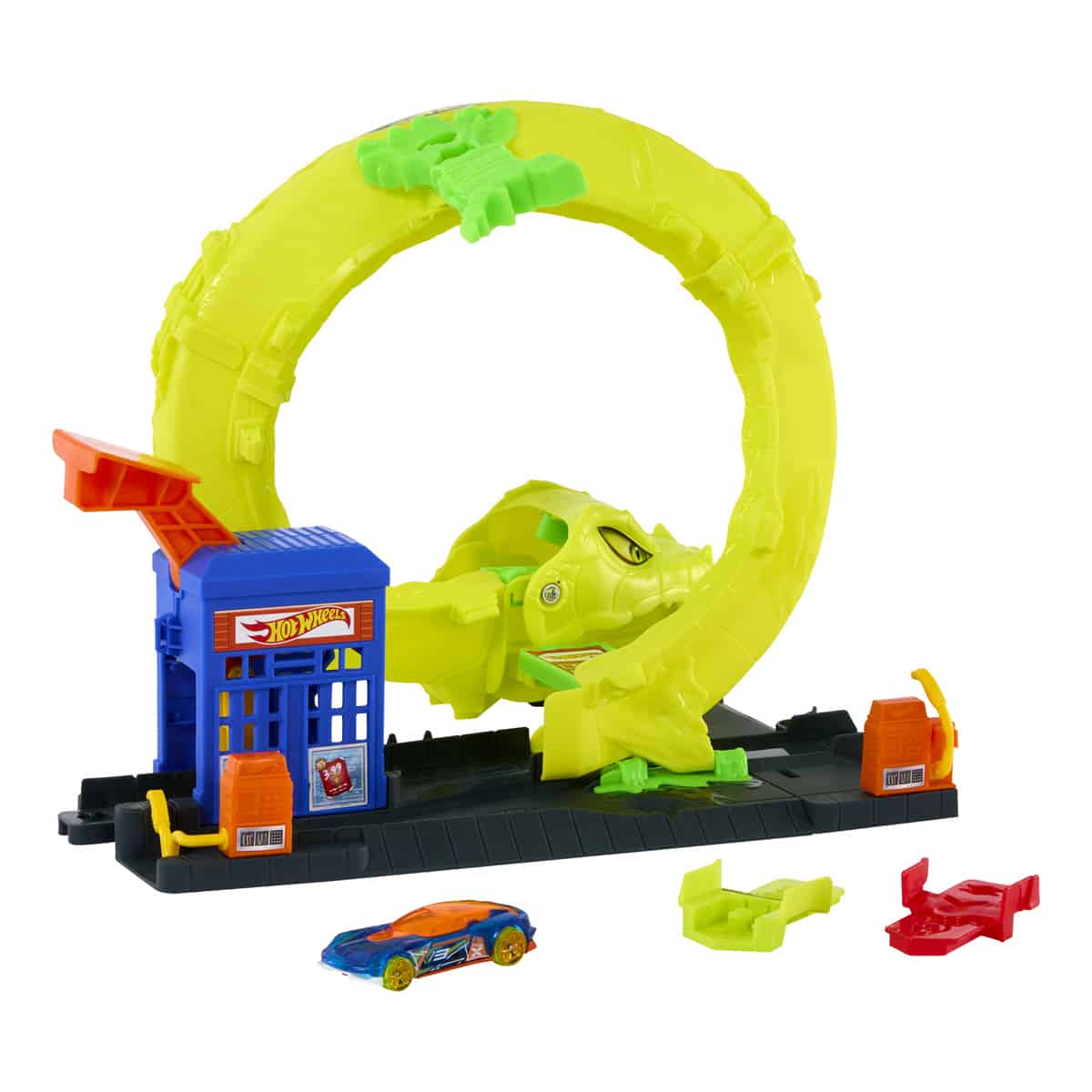 Đồ Chơi Mô Hình City Trạm Xăng Mãng Xà HOT WHEELS JBM63/HDR29