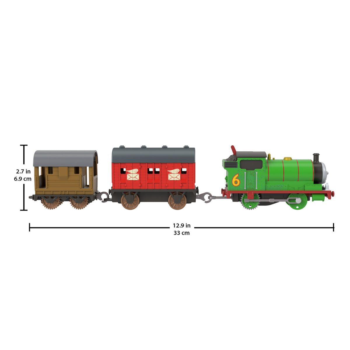 Đồ Chơi Mô Hình Đầu Kéo Và 2 Toa Tàu Classic Percy THOMAS FRIEND JFH33/HFX97