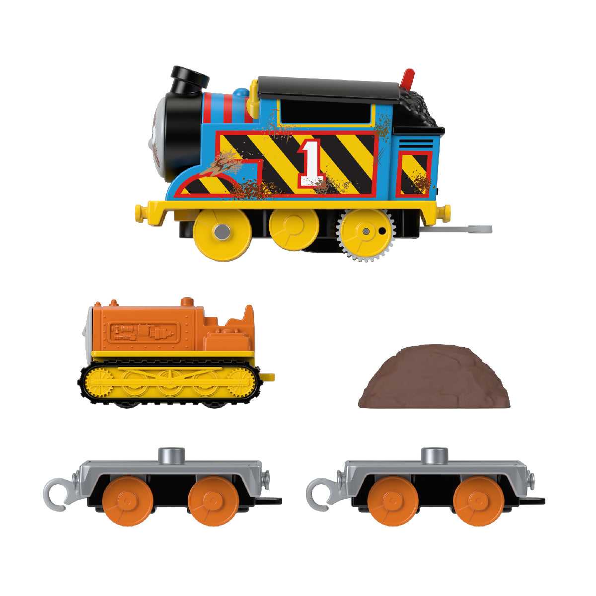 Đồ Chơi Mô Hình Đầu Kéo Và 2 Toa Tàu Thomas & Terrance THOMAS FRIEND HFX97