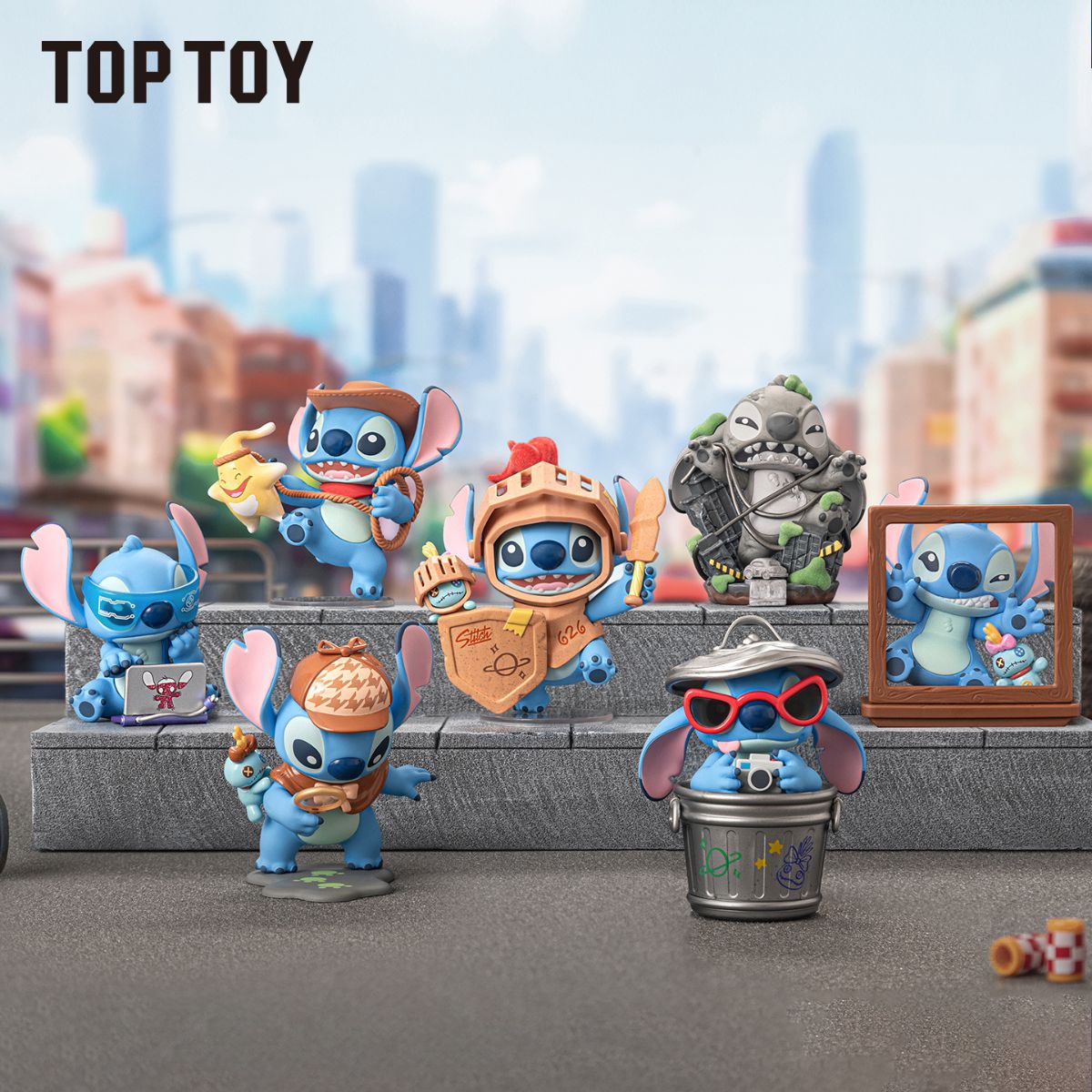 Đồ Chơi Mô Hình Disney Stitch City Adventure Series Figures TOP TOY 2303856810105