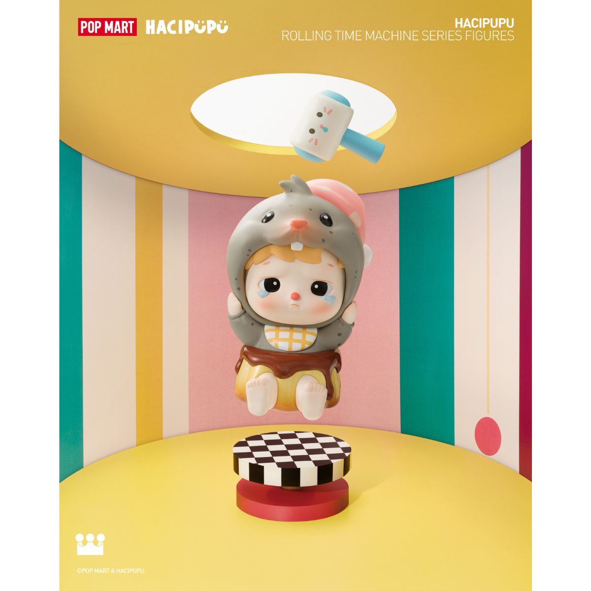 Đồ Chơi Mô Hình Hacipupu Rolling Time Machine Series Figures POP MART 6931571099190