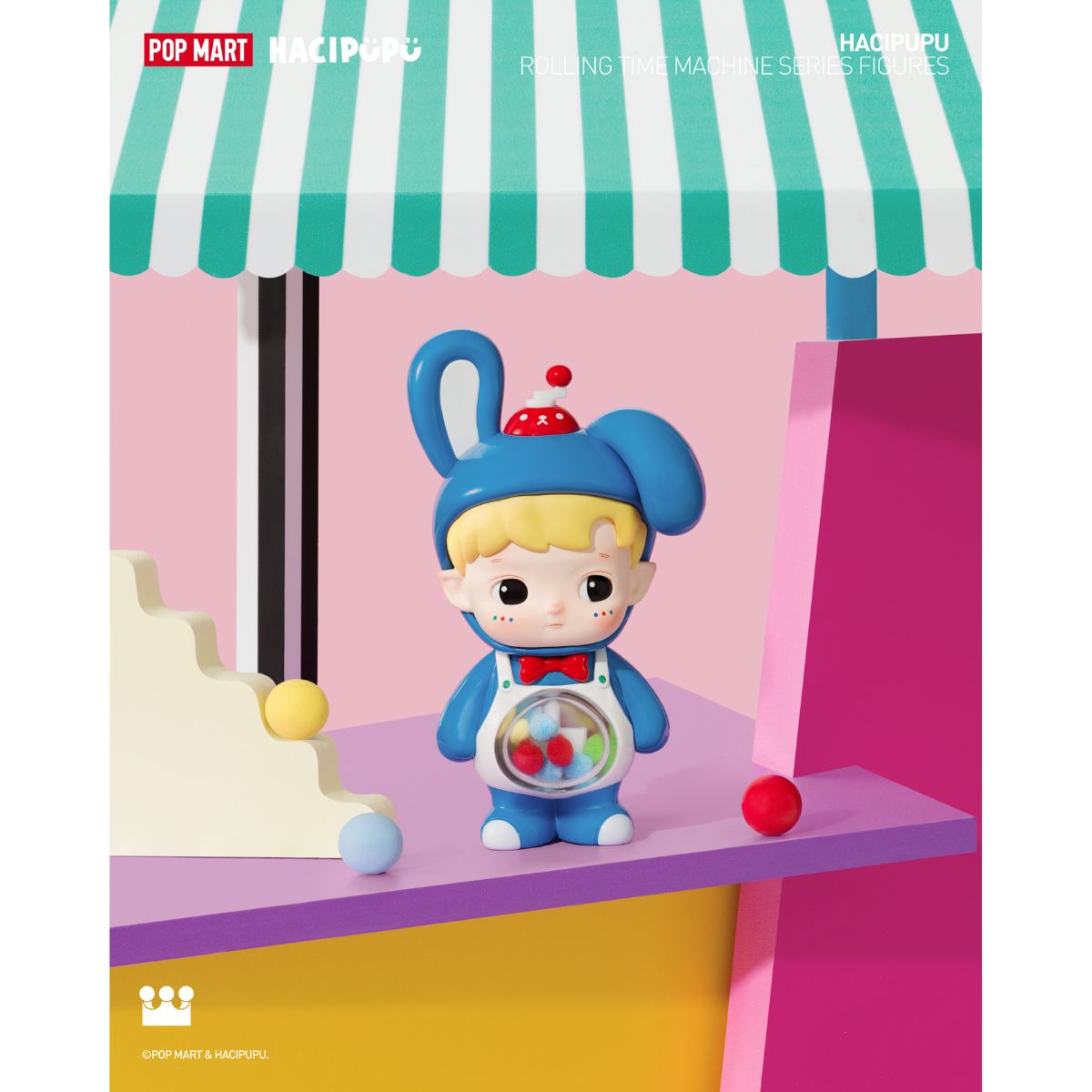 Đồ Chơi Mô Hình Hacipupu Rolling Time Machine Series Figures POP MART 6931571099190
