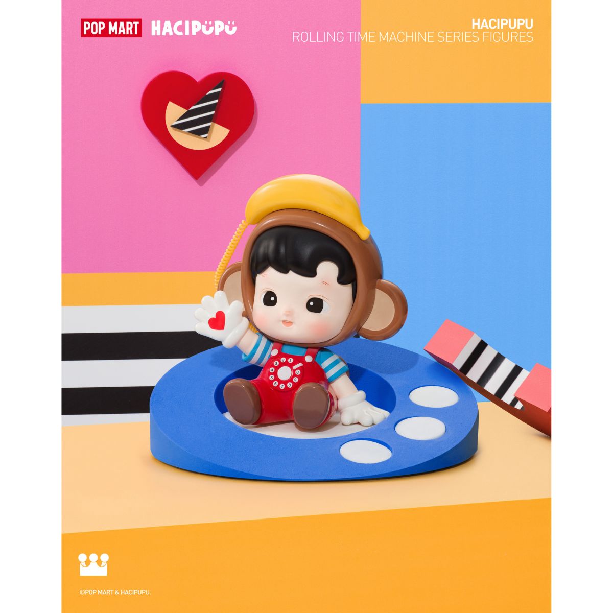 Đồ Chơi Mô Hình Hacipupu Rolling Time Machine Series Figures POP MART 6931571099190