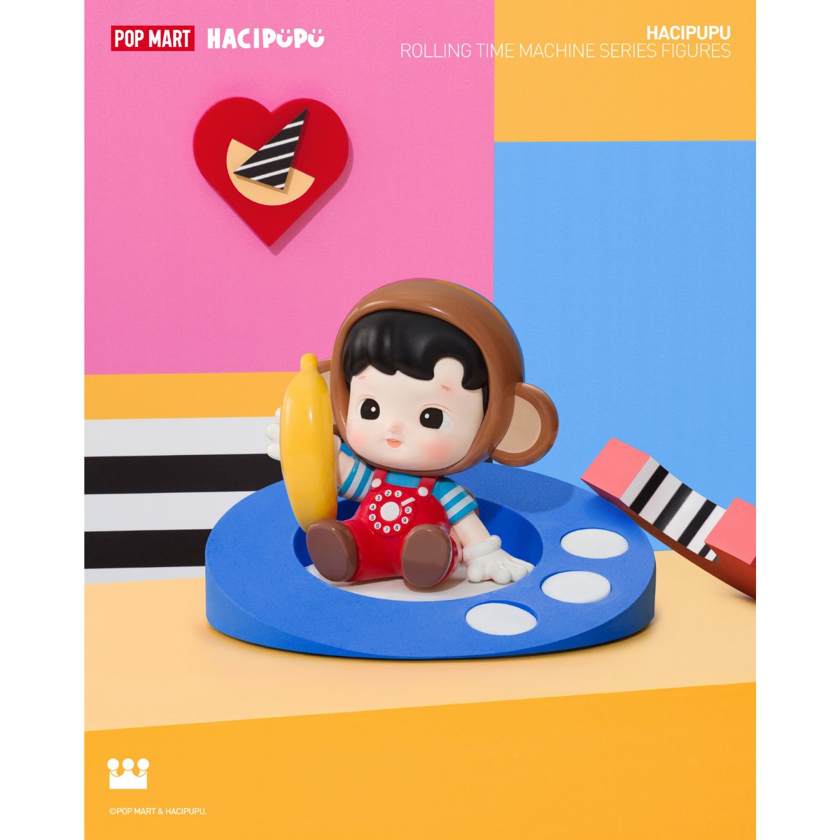 Đồ Chơi Mô Hình Hacipupu Rolling Time Machine Series Figures POP MART 6931571099190