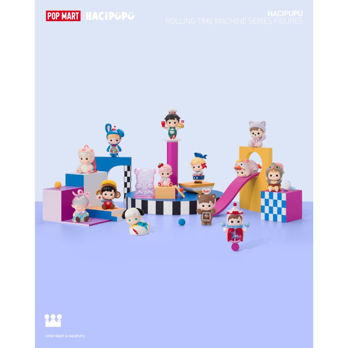 Đồ Chơi Mô Hình Hacipupu Rolling Time Machine Series Figures POP MART 6931571099190