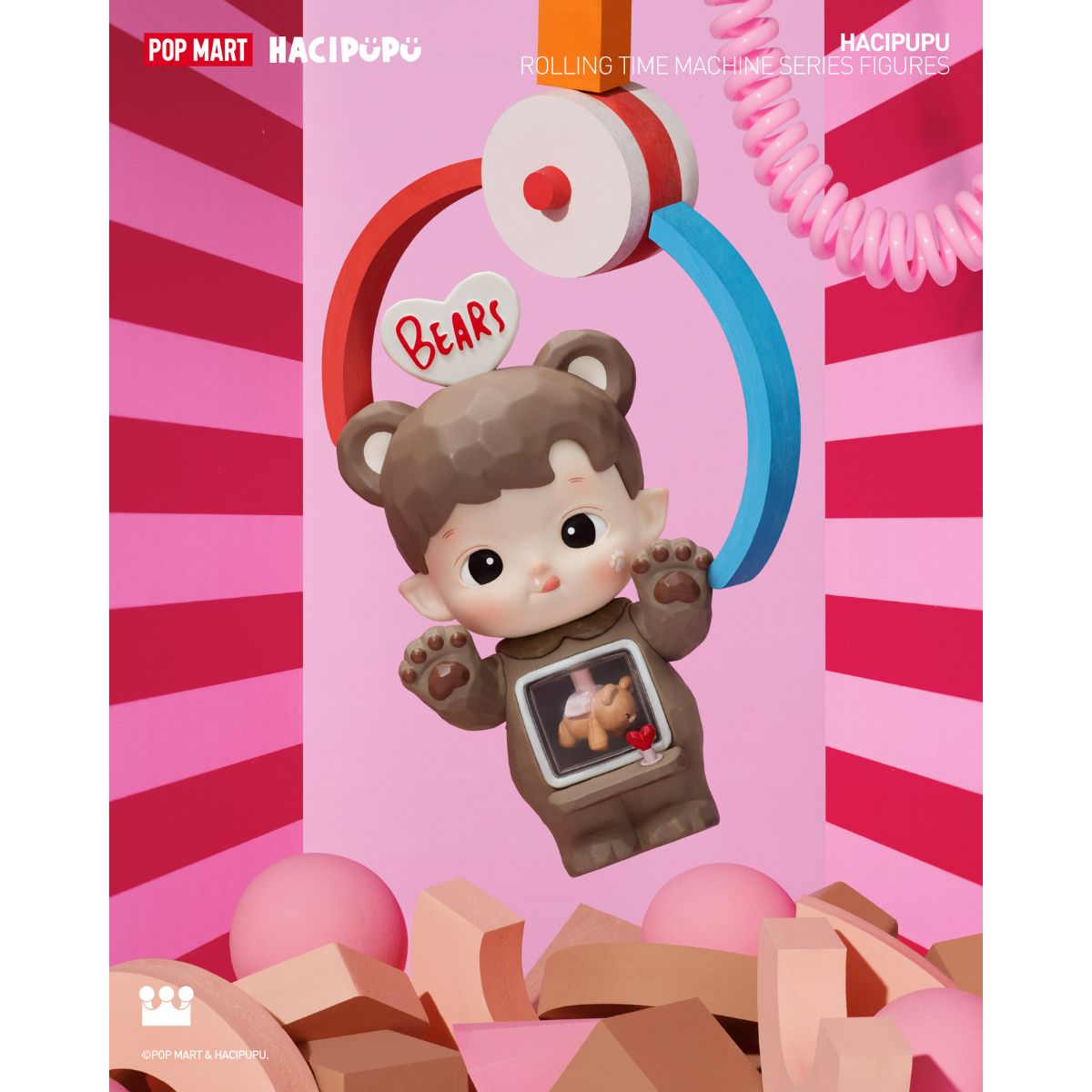 Đồ Chơi Mô Hình Hacipupu Rolling Time Machine Series Figures POP MART 6931571099190