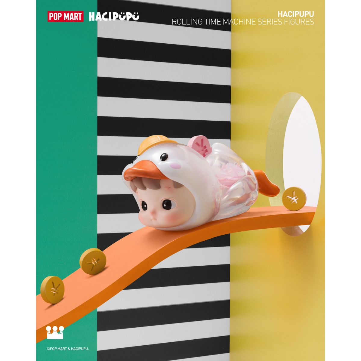 Đồ Chơi Mô Hình Hacipupu Rolling Time Machine Series Figures POP MART 6931571099190