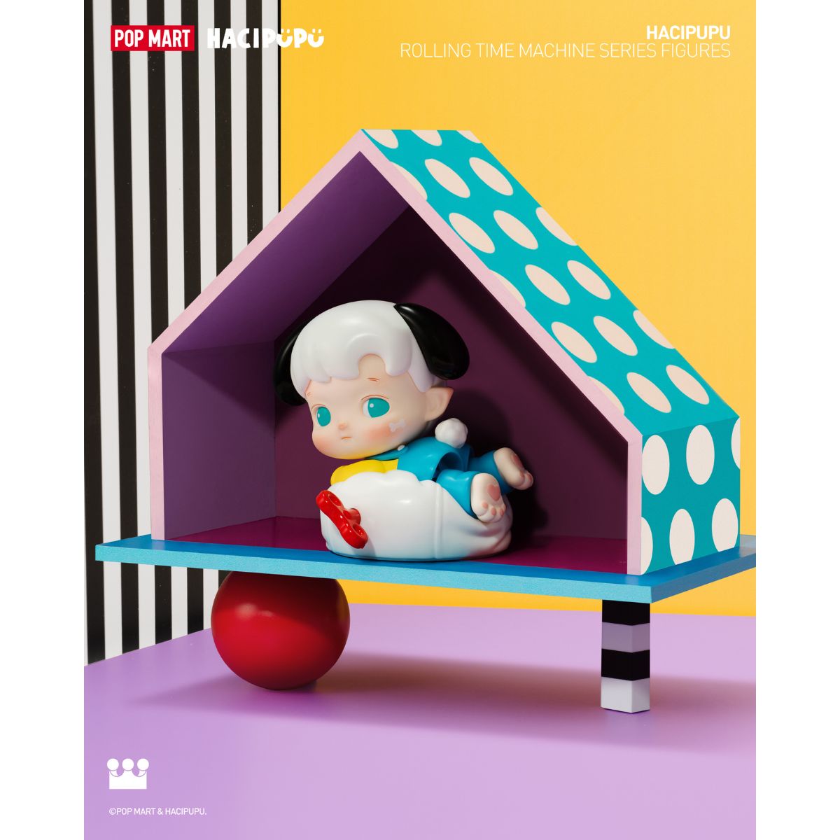 Đồ Chơi Mô Hình Hacipupu Rolling Time Machine Series Figures POP MART 6931571099190