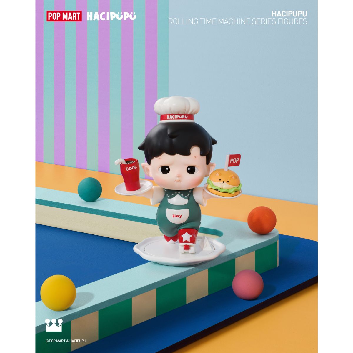 Đồ Chơi Mô Hình Hacipupu Rolling Time Machine Series Figures POP MART 6931571099190