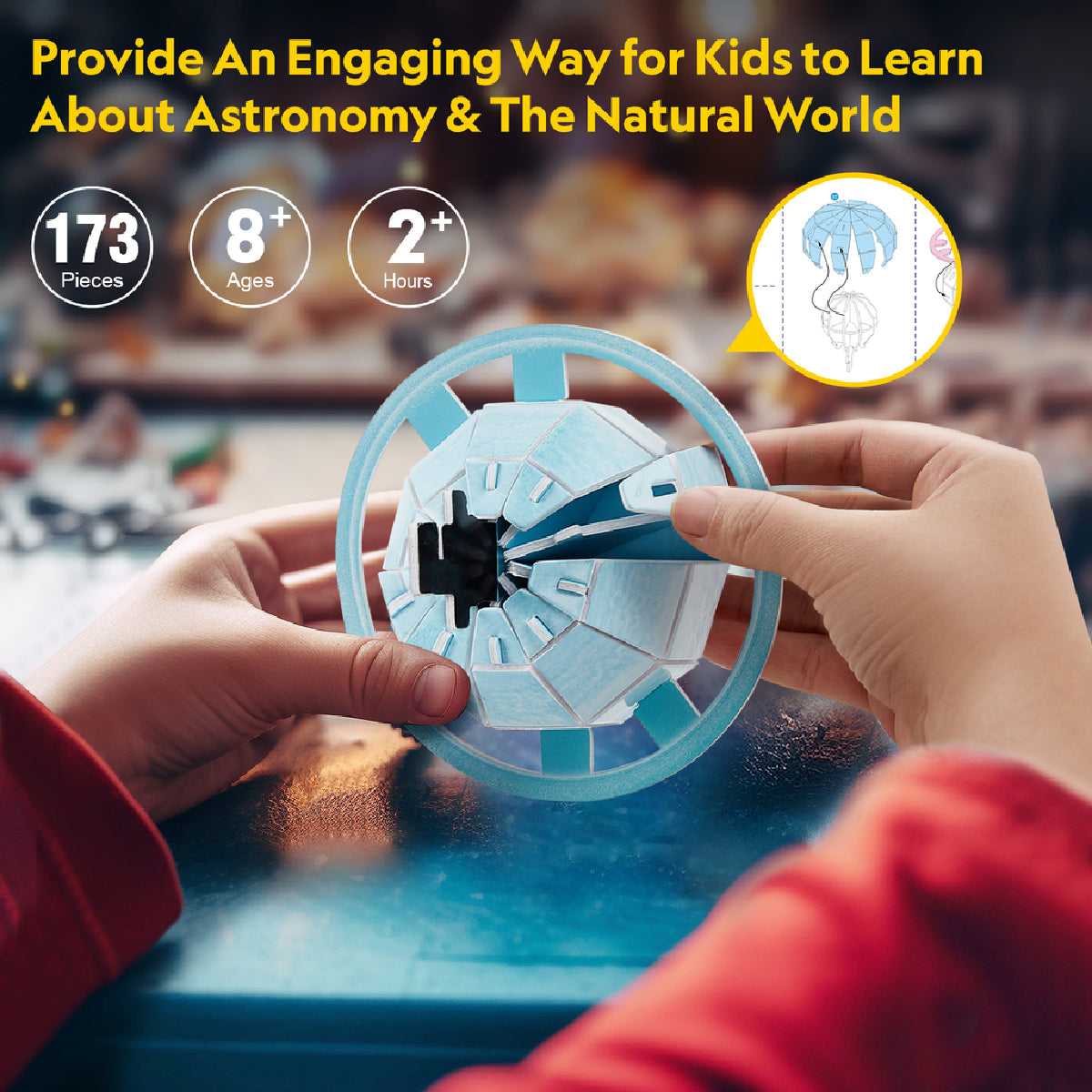 Mô Hình Hệ Mặt Trời Chuyển Động Nat Geo STEAM DS1087h