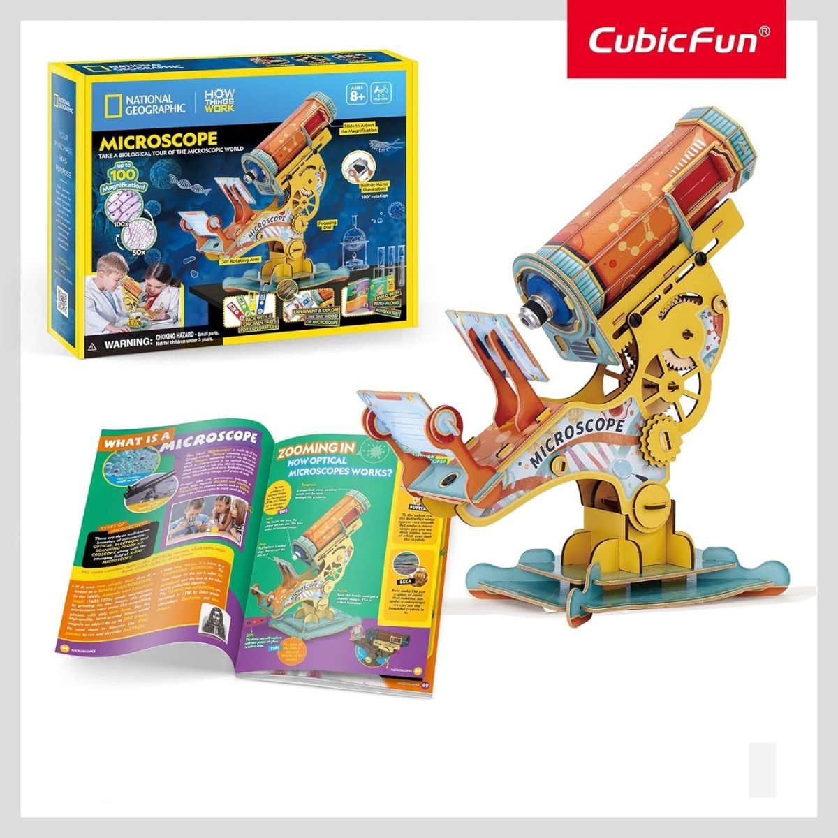 Đồ Chơi Mô Hình Lắp Ráp Kính Hiển Vi Nat Geo STEAM DS1127h