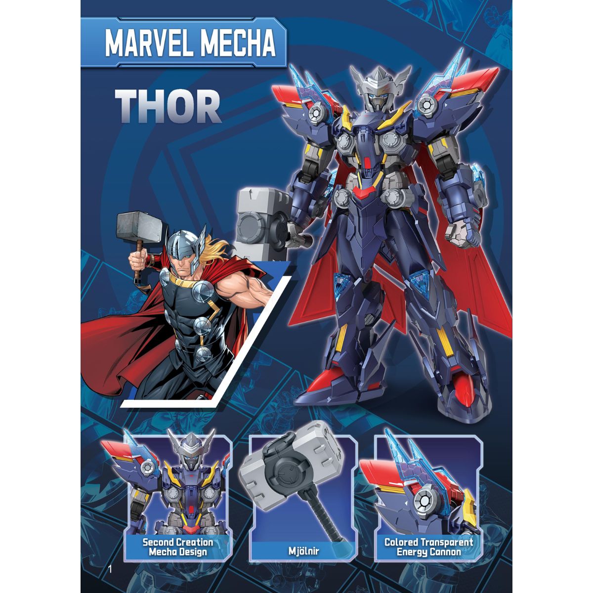 Đồ Chơi Mô Hình Lắp Ráp Marvel Mecha Thor KEEPPLAY 73052