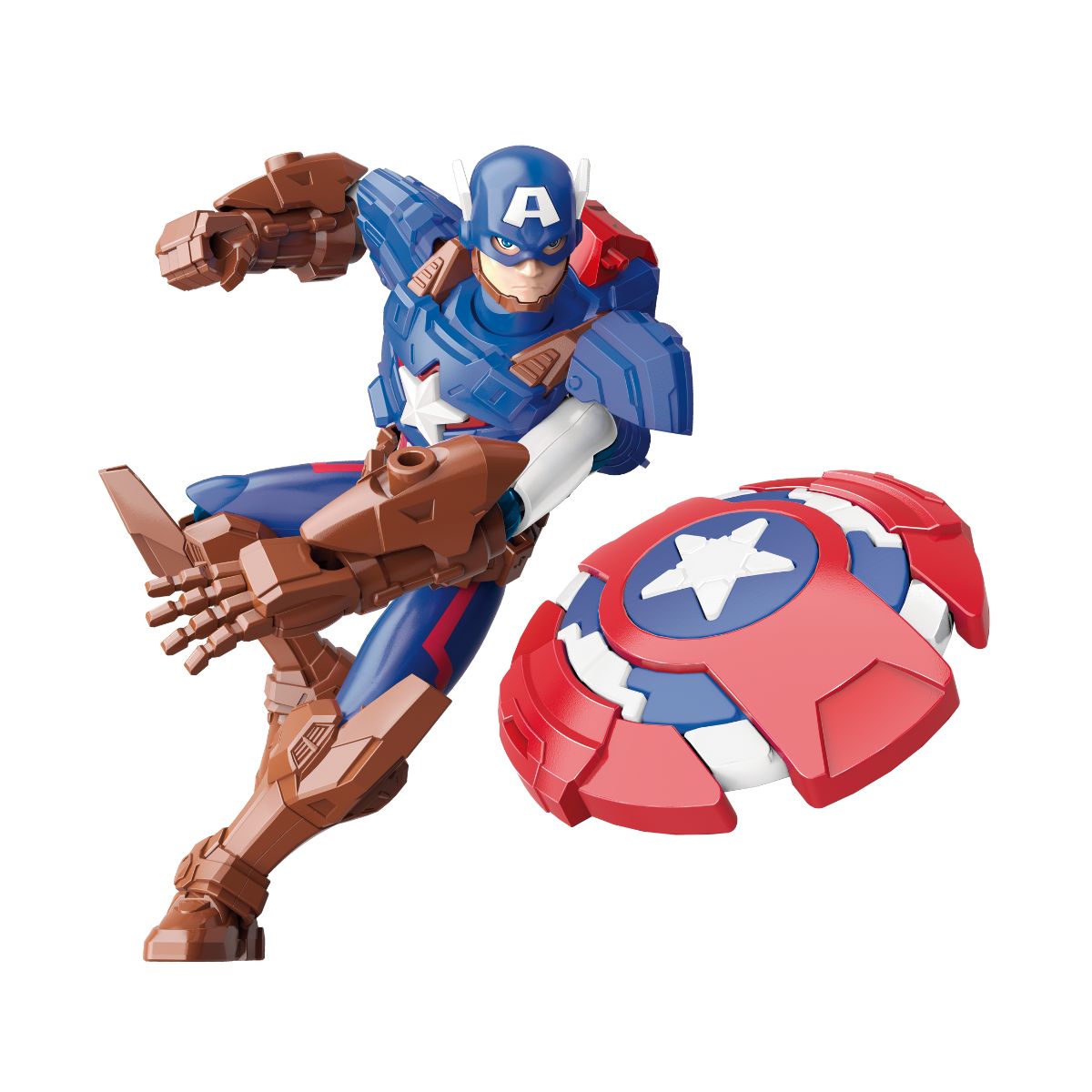 Đồ Chơi Mô Hình Lắp Ráp Marvel Super Armor Block - Captain America KEEPPLAY 73072