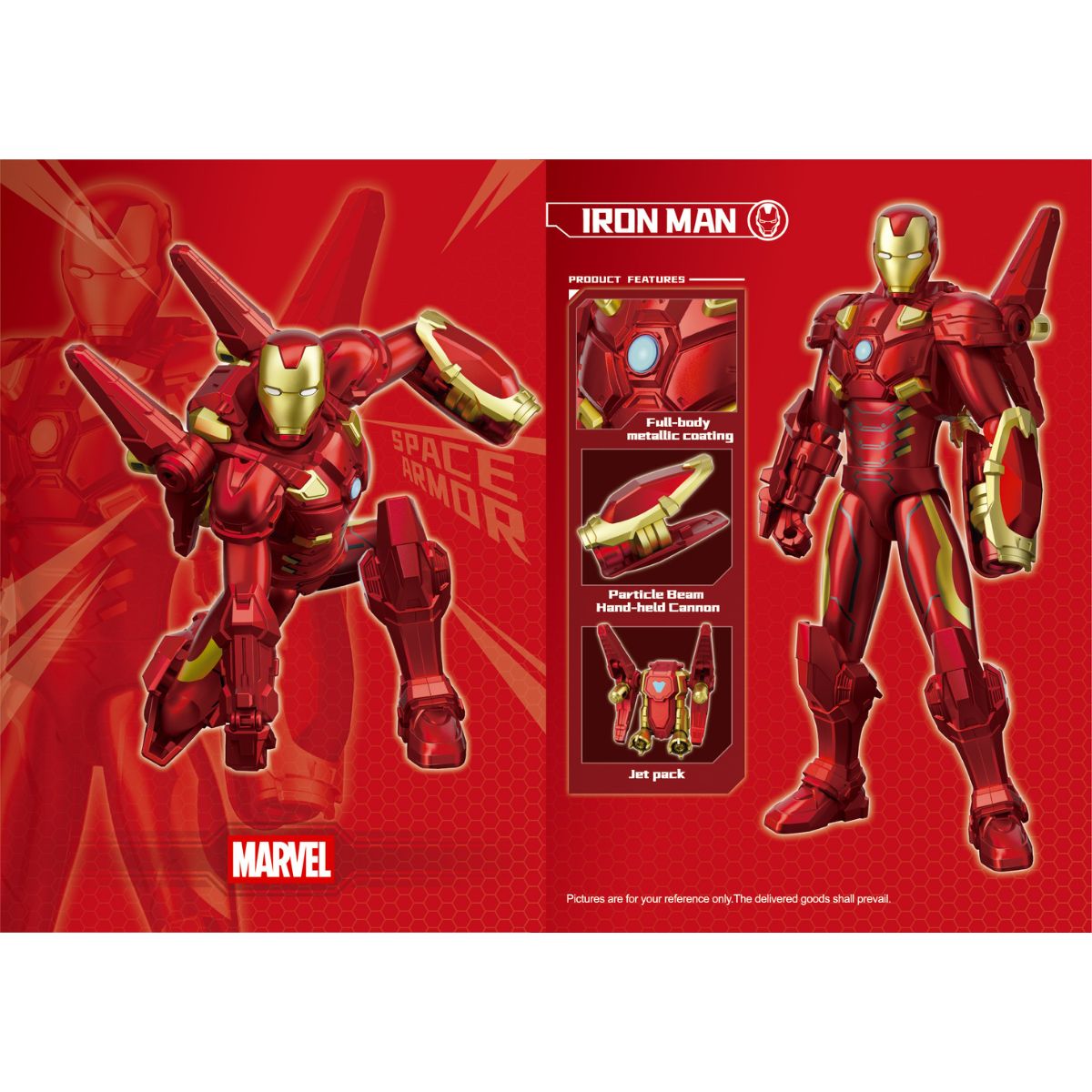 Đồ Chơi Mô Hình Lắp Ráp Marvel Super Armor Block - Iron Man KEEPPLAY 73070