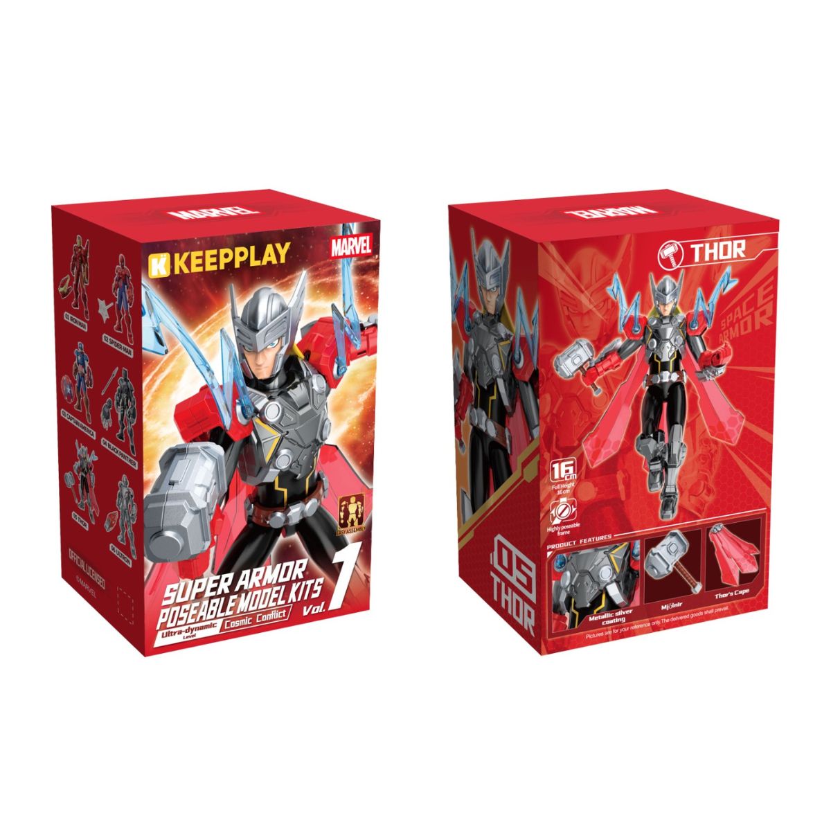 Đồ Chơi Mô Hình Lắp Ráp Marvel Super Armor Block - Thor KEEPPLAY 73074