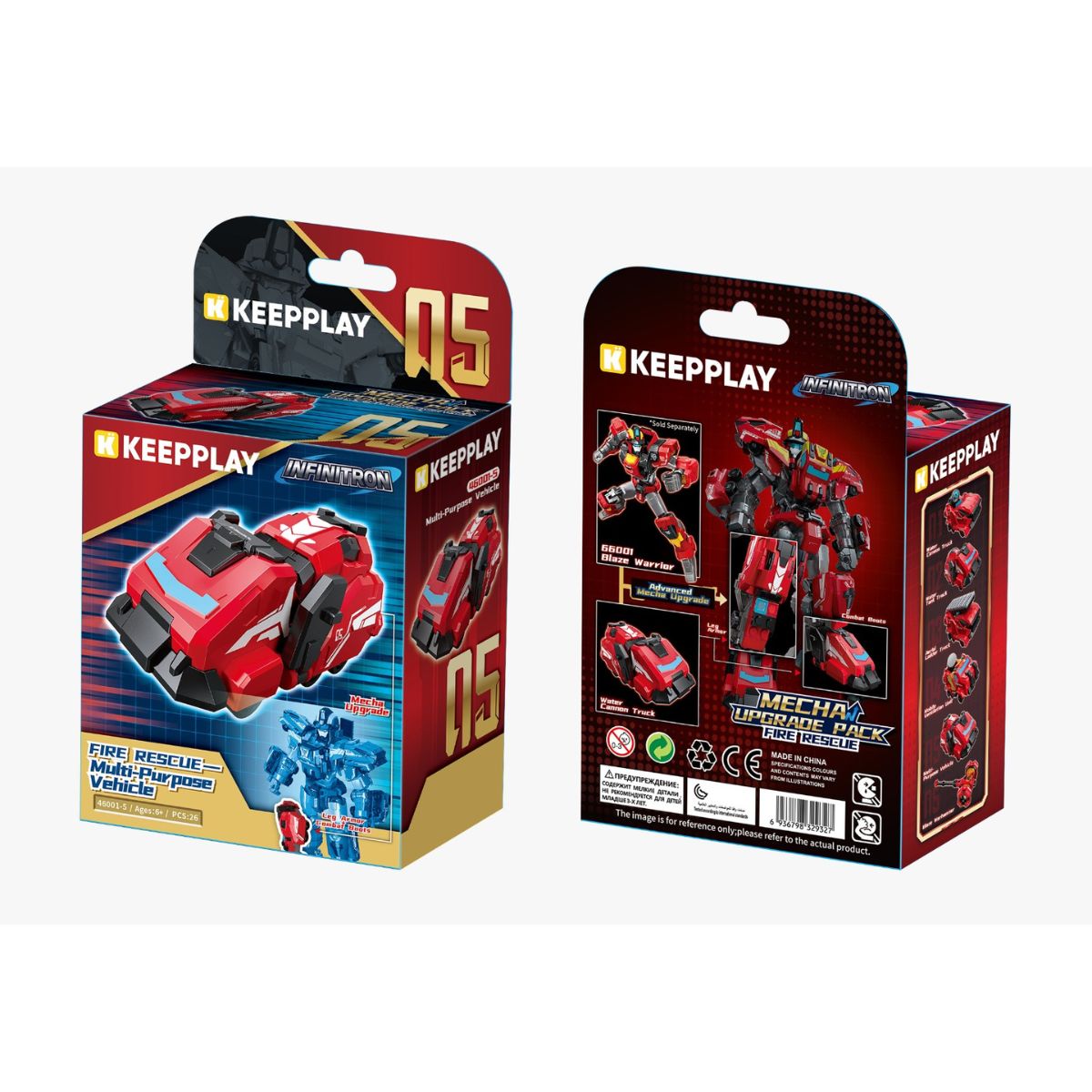 Đồ Chơi Mô Hình Lắp Ráp Trang Bị Infinite Warrior - Cứu Hỏa KEEPPLAY 46001