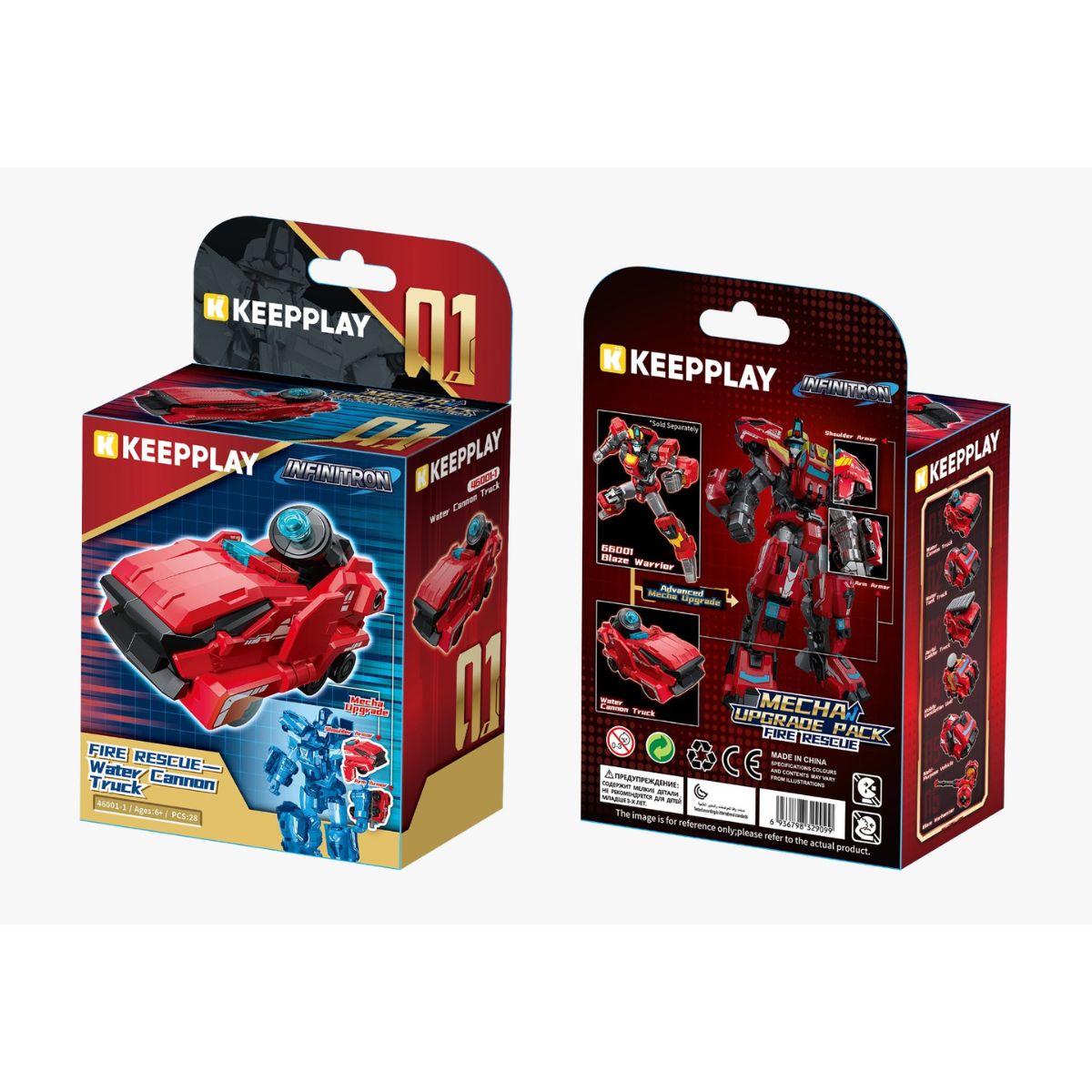 Đồ Chơi Mô Hình Lắp Ráp Trang Bị Infinite Warrior - Cứu Hỏa KEEPPLAY 46001
