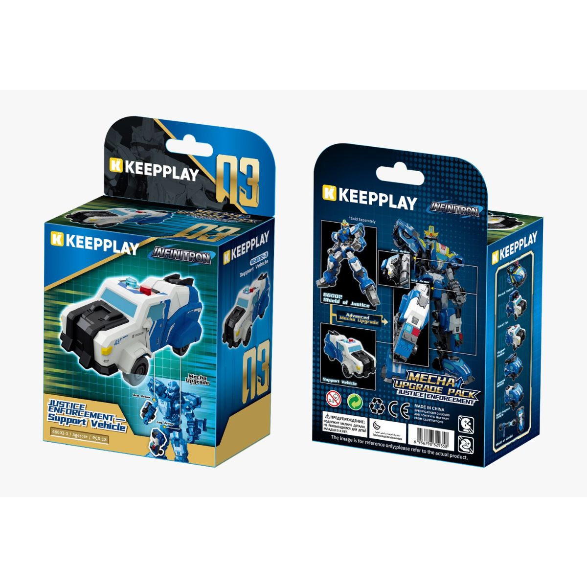 Đồ Chơi Mô Hình Lắp Ráp Trang Bị Infinite Warrior - Thực Thi Công Lý KEEPPLAY 46002