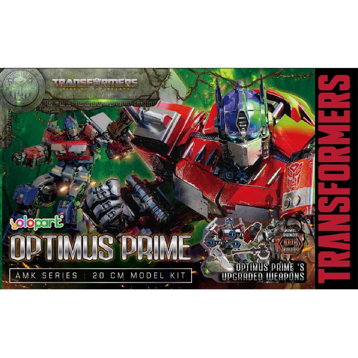 Mô Hình Lắp Ráp Transformers Amk Movie 7 Optimus Prime YOLOPARK YPAMKM7OP