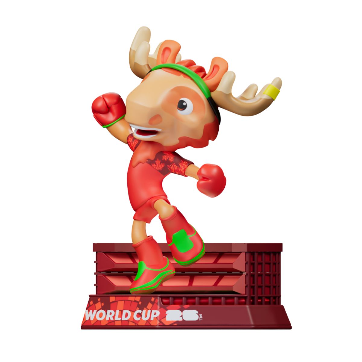 Đồ Chơi Mô Hình Linh Vật World Cup 2026 - Maple Canada 6cm SEASONAL COLLECTION HNSS-WC26-PS6-C001b