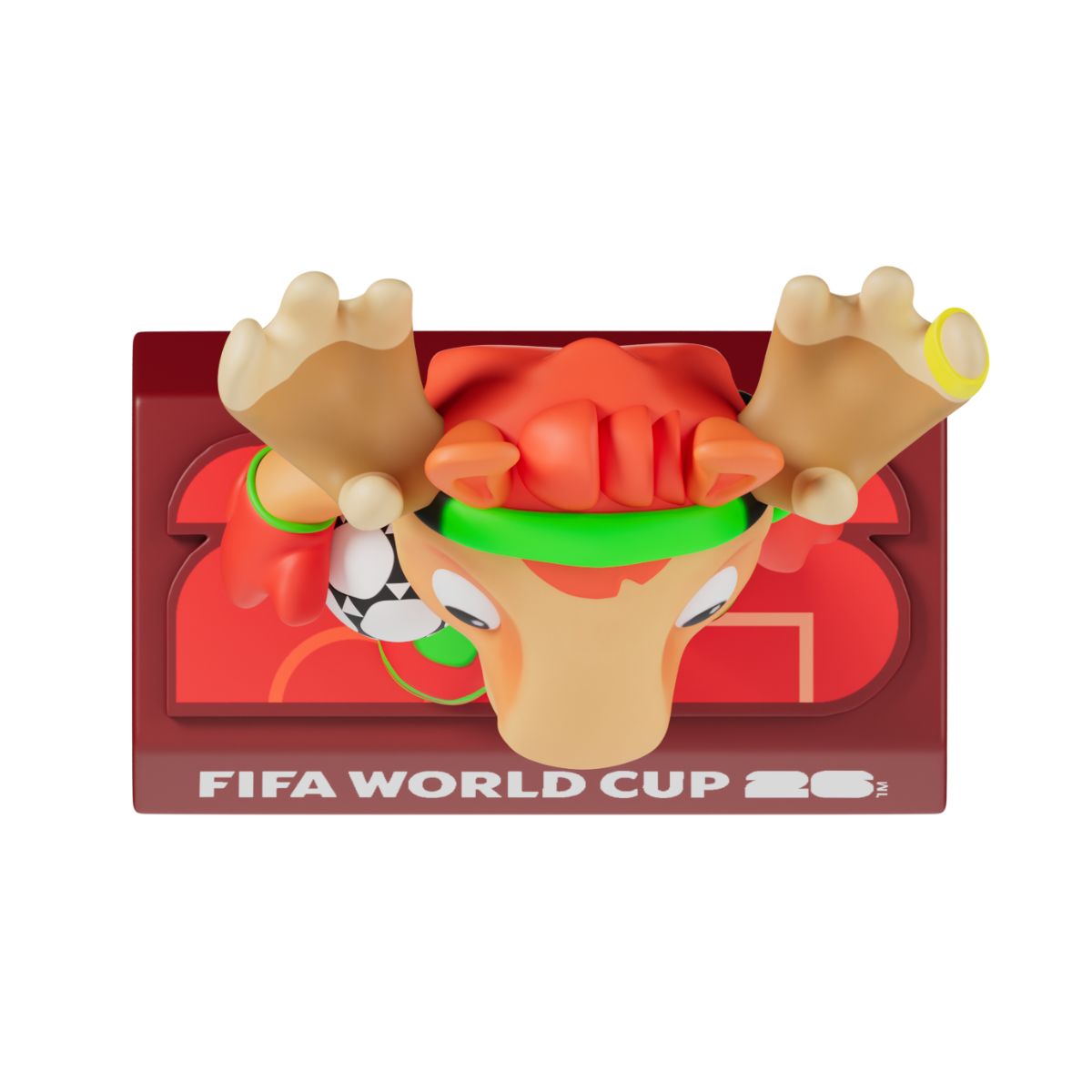 Đồ Chơi Mô Hình Linh Vật World Cup 2026 - Maple Canada 9cm SEASONAL COLLECTION HNSS-WC26-PB9-C001b