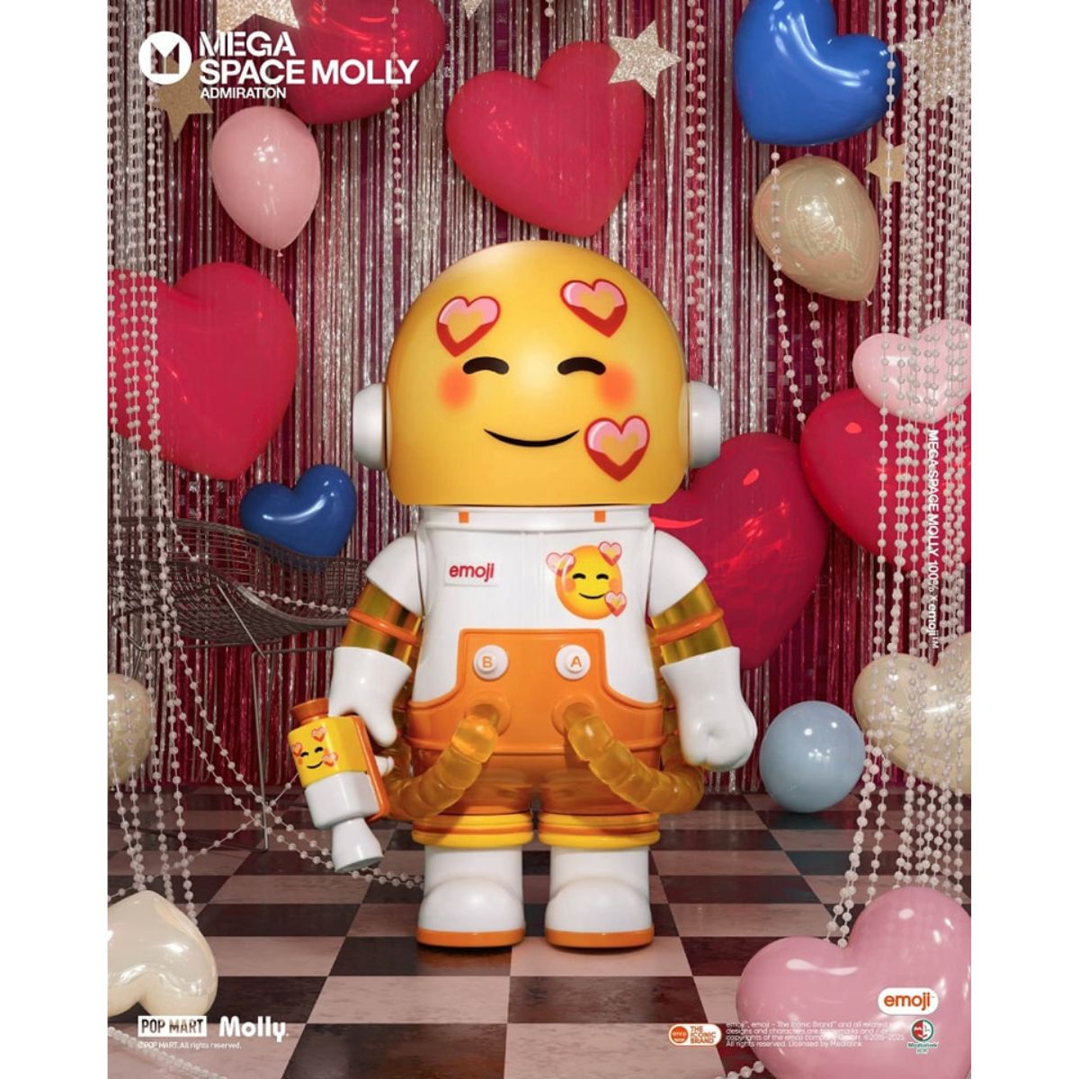 Mô Hình Mega Space Molly 100% X Emoji？Series POP MART 6931571078188