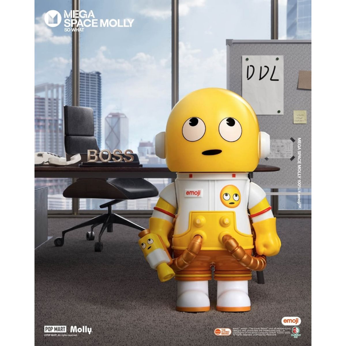 Mô Hình Mega Space Molly 100% X Emoji？Series POP MART 6931571078188