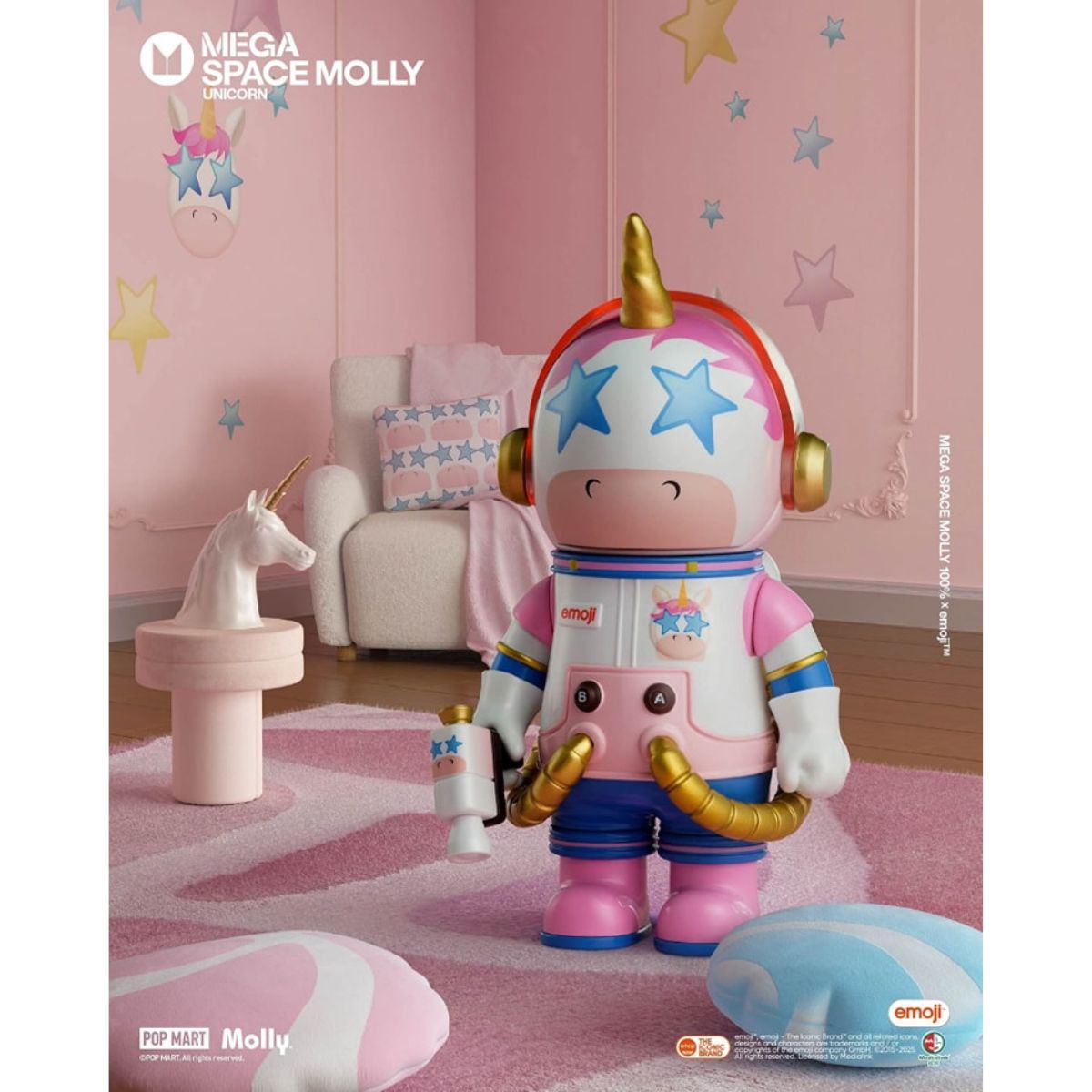 Mô Hình Mega Space Molly 100% X Emoji？Series POP MART 6931571078188