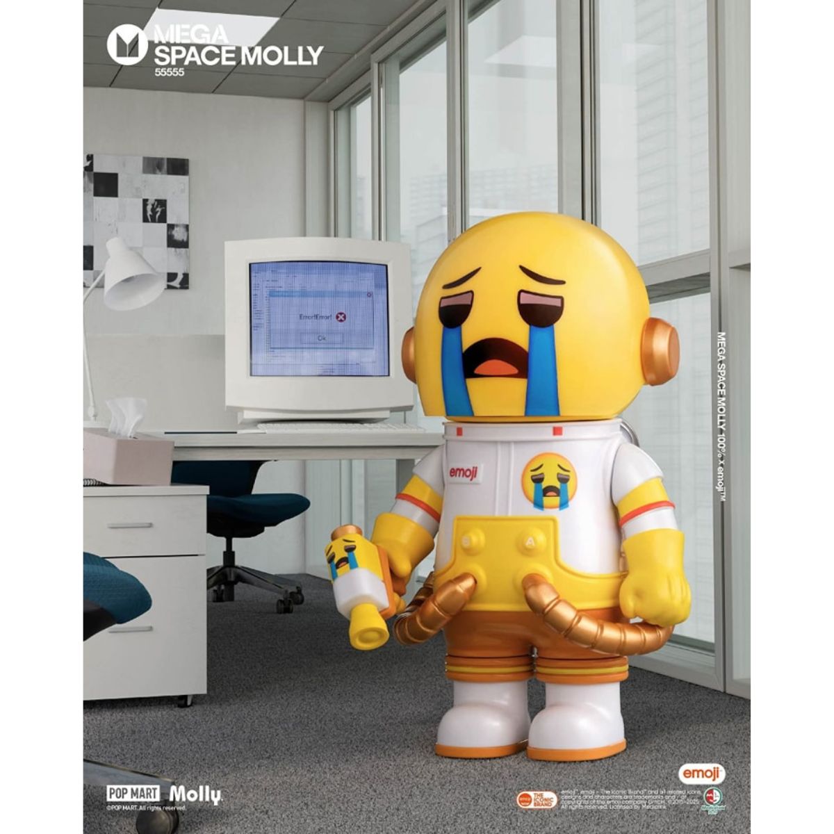 Mô Hình Mega Space Molly 100% X Emoji？Series POP MART 6931571078188