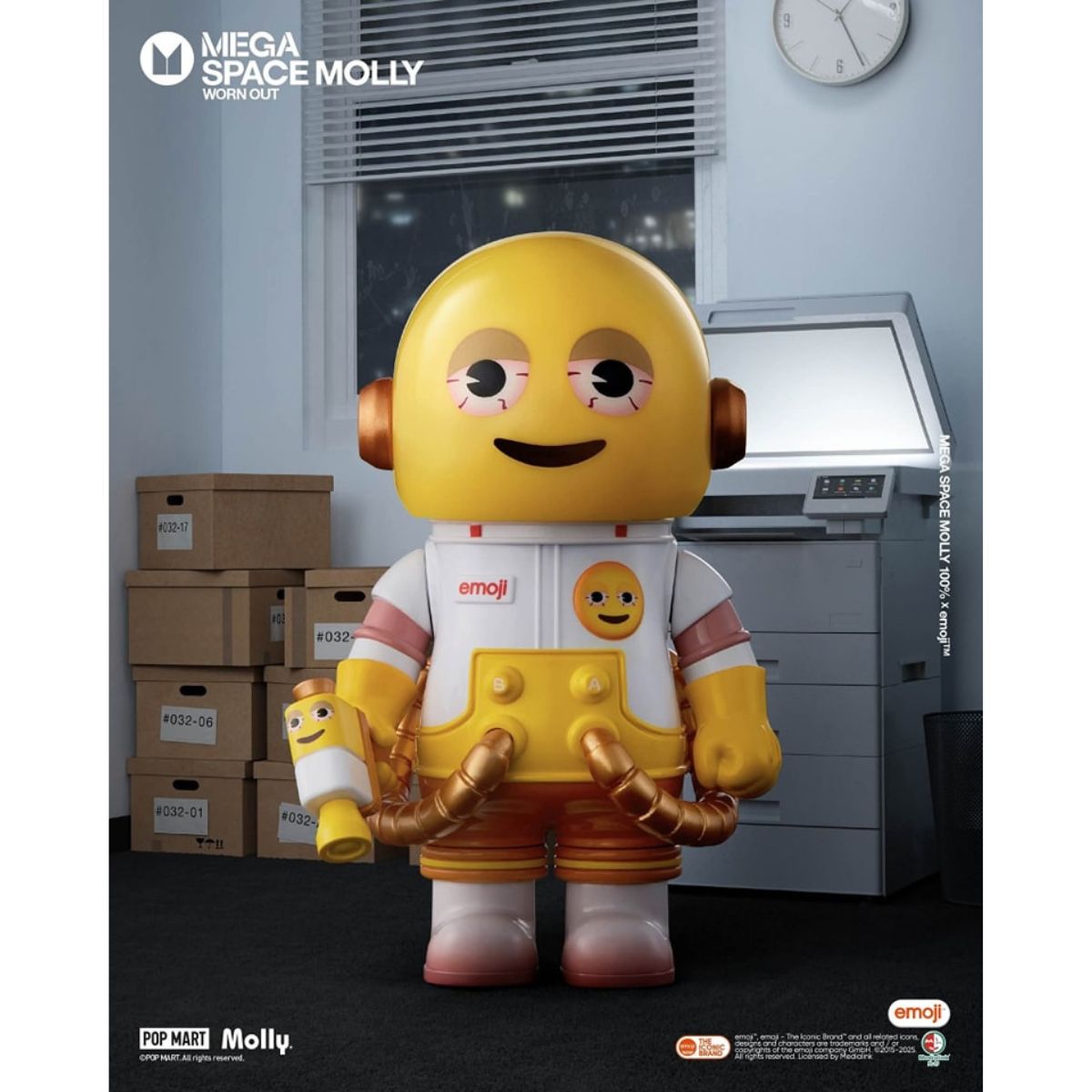 Mô Hình Mega Space Molly 100% X Emoji？Series POP MART 6931571078188