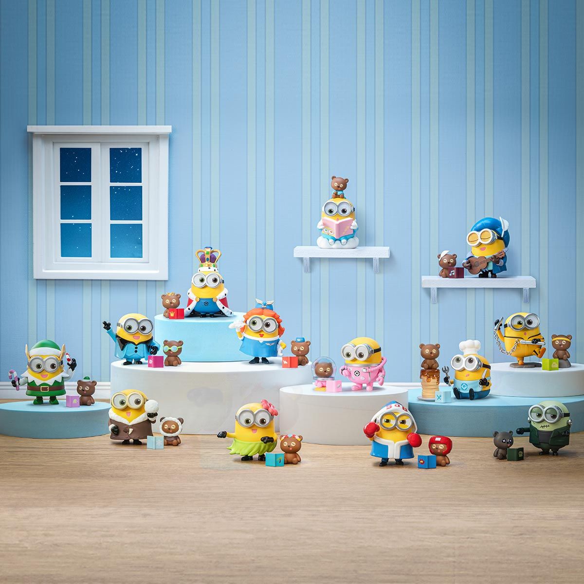 Đồ Chơi Mô Hình Minions Bedtime Stories By Bob And Tim Series Figure POP MART 6931571073107