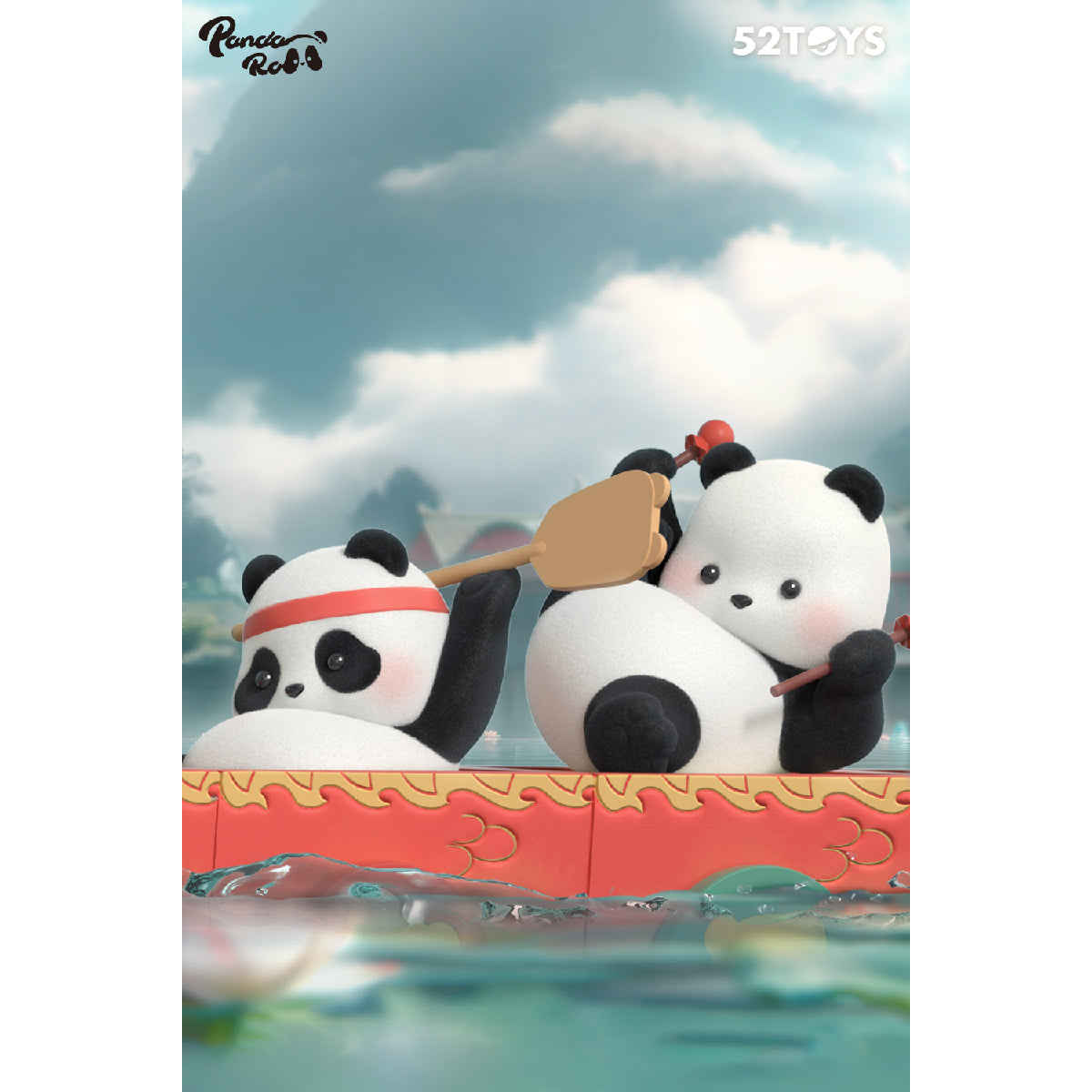 Mô Hình Panda Roll Dragon Boat Racing 52TOYS 6958985025881
