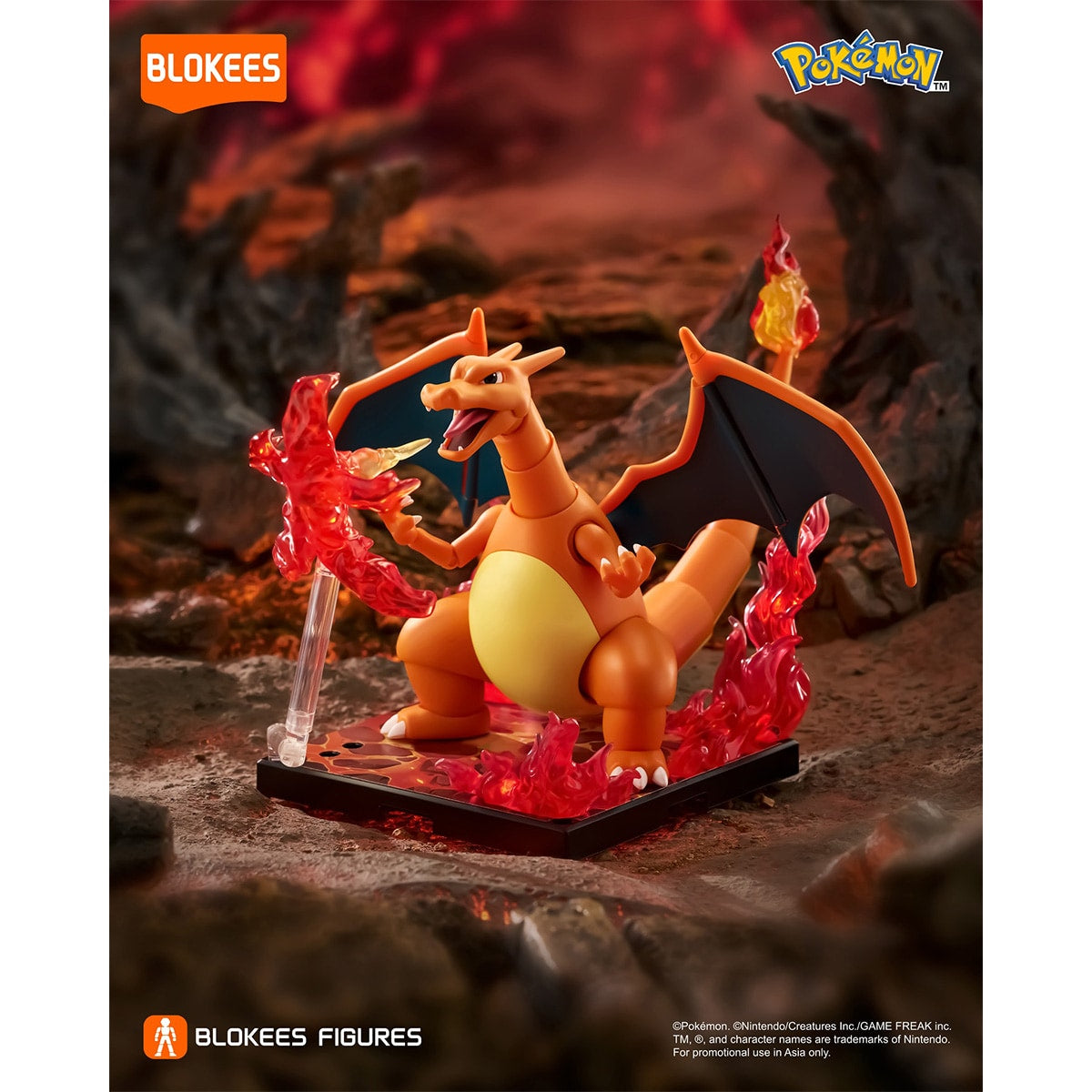 Đồ Chơi Mô Hình Pokemon CV-L Charizard BLOKEES 74104