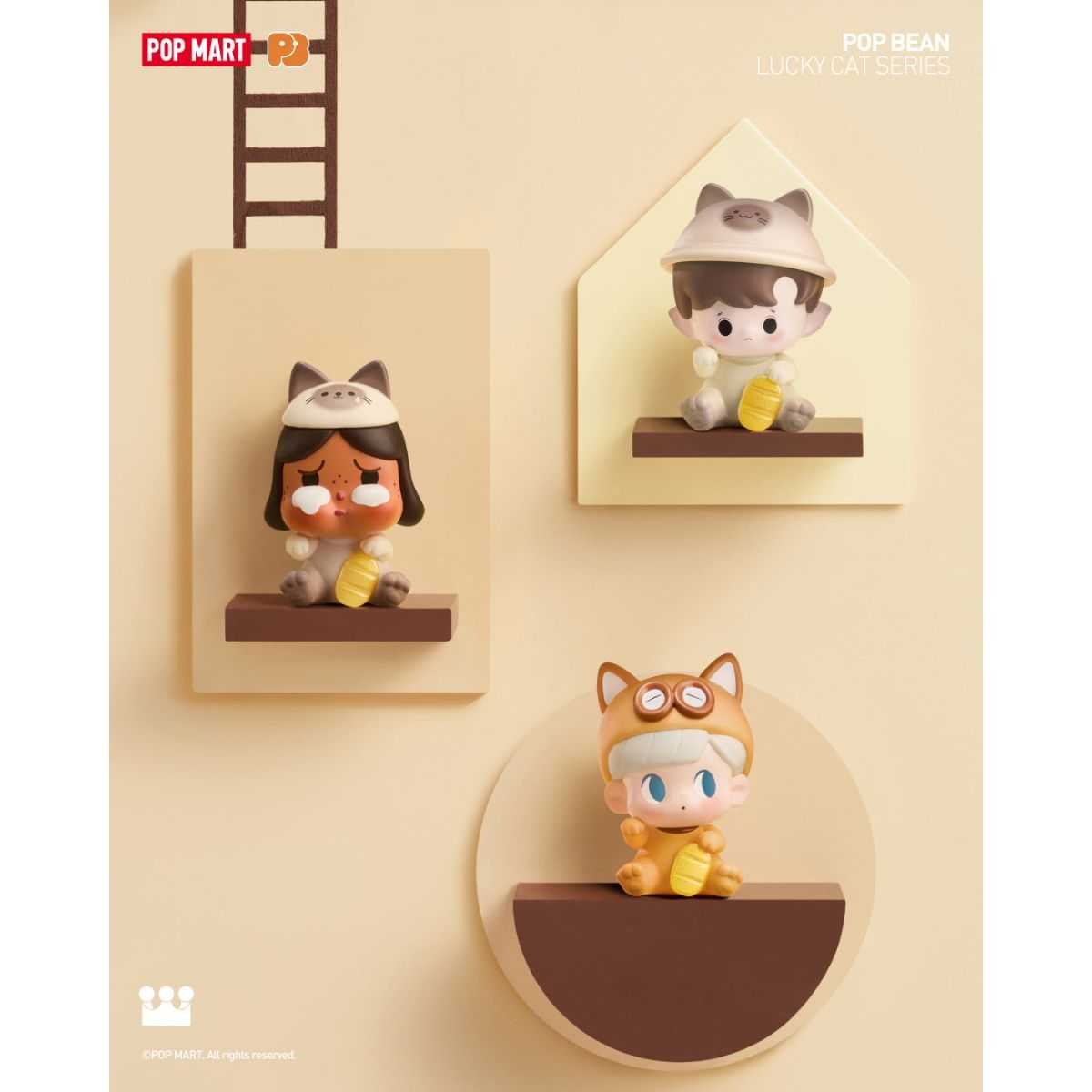 Mô Hình Pop Bean Lucky Cat Series POP MART 6931571007287