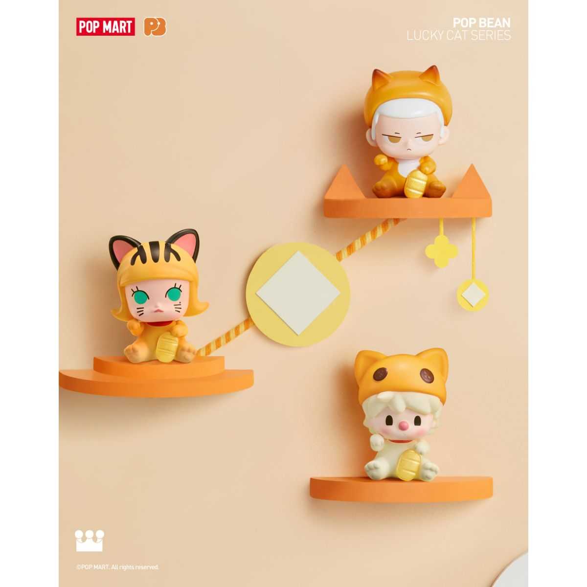 Mô Hình Pop Bean Lucky Cat Series POP MART 6931571007287