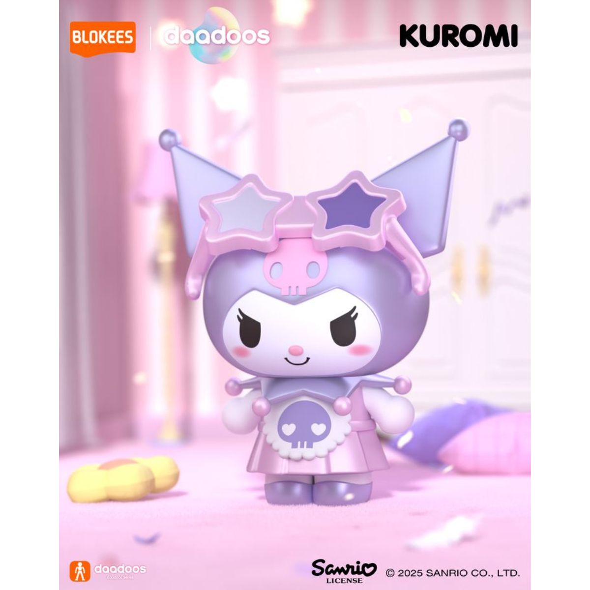Đồ Chơi Mô Hình Sanrio Dadoos Bộ Sưu Tập Fun Magical Kuromi II BLOKEES 73521