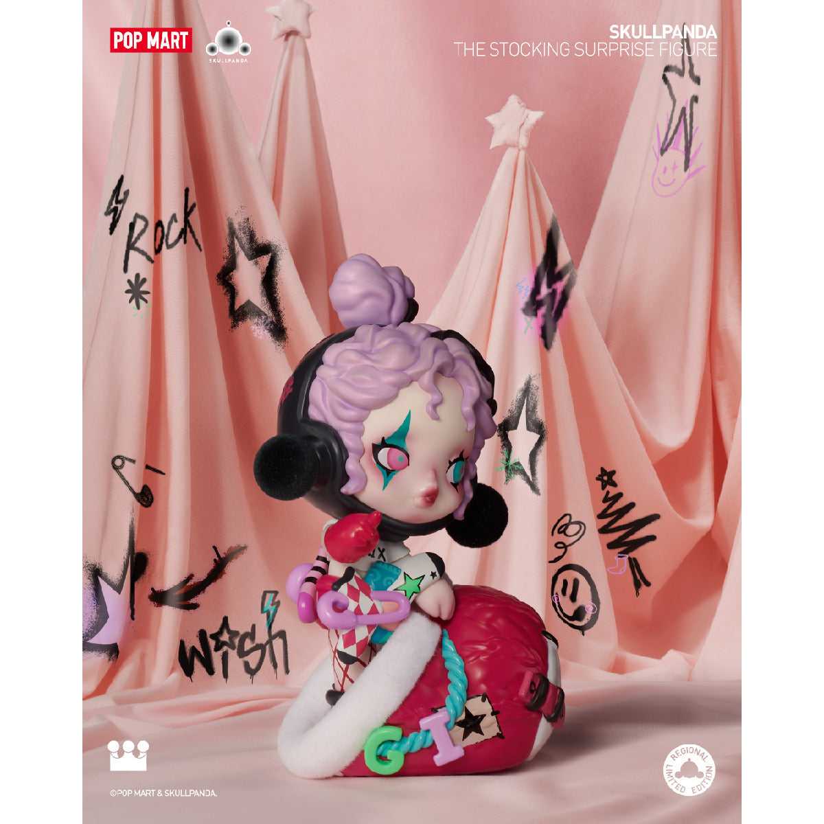 Mô Hình Skullpanda The Stocking Surprise Figure POP MART 6931571014261