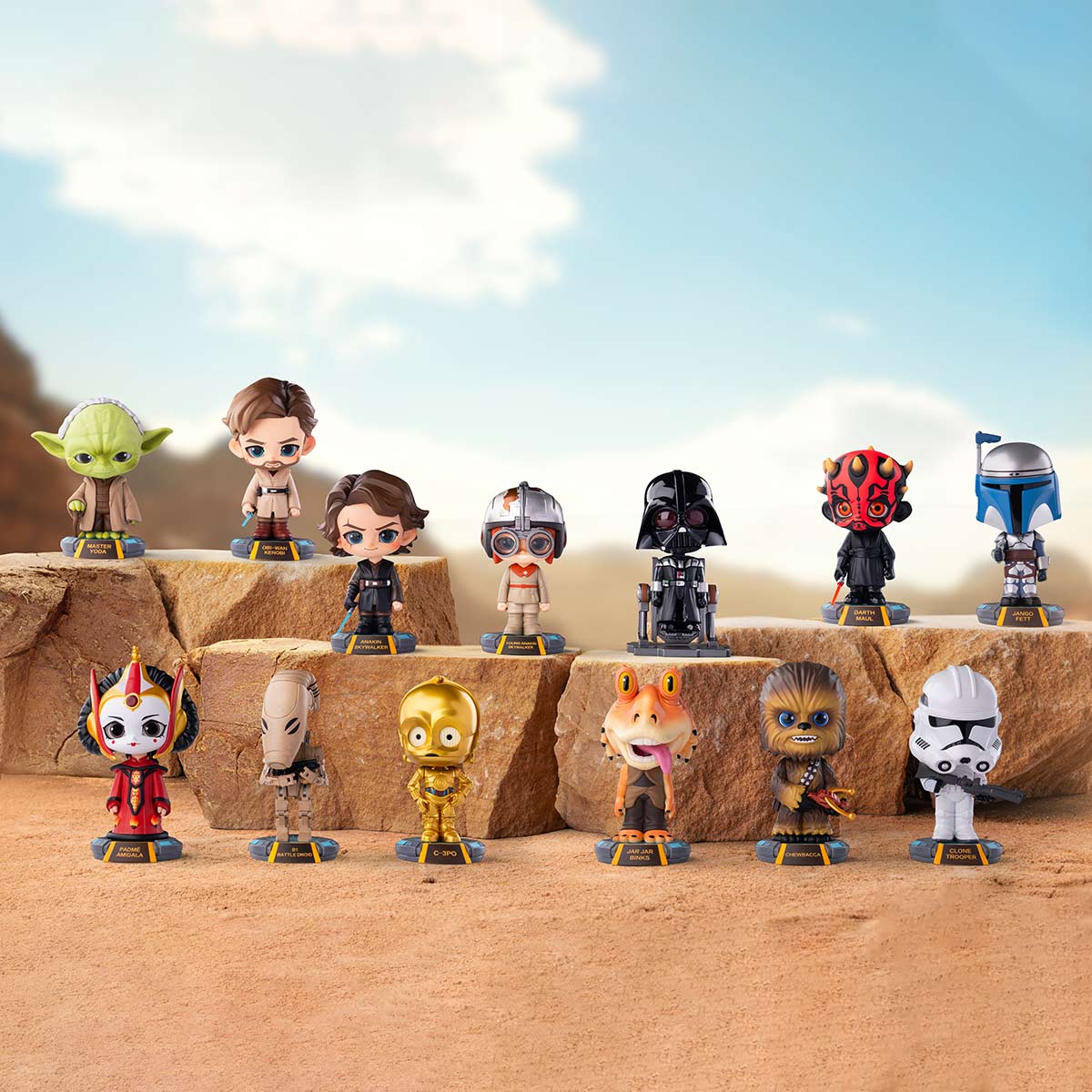 Đồ Chơi Mô Hình Star Wars Bobblehead Series Figures POP MART 6931571088385