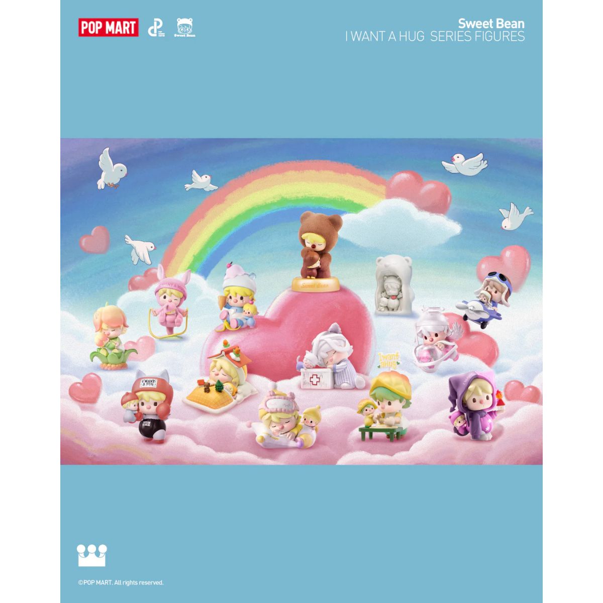 Mô Hình Sweet Bean I Want A Hug Series Figures POP MART 6931571031565