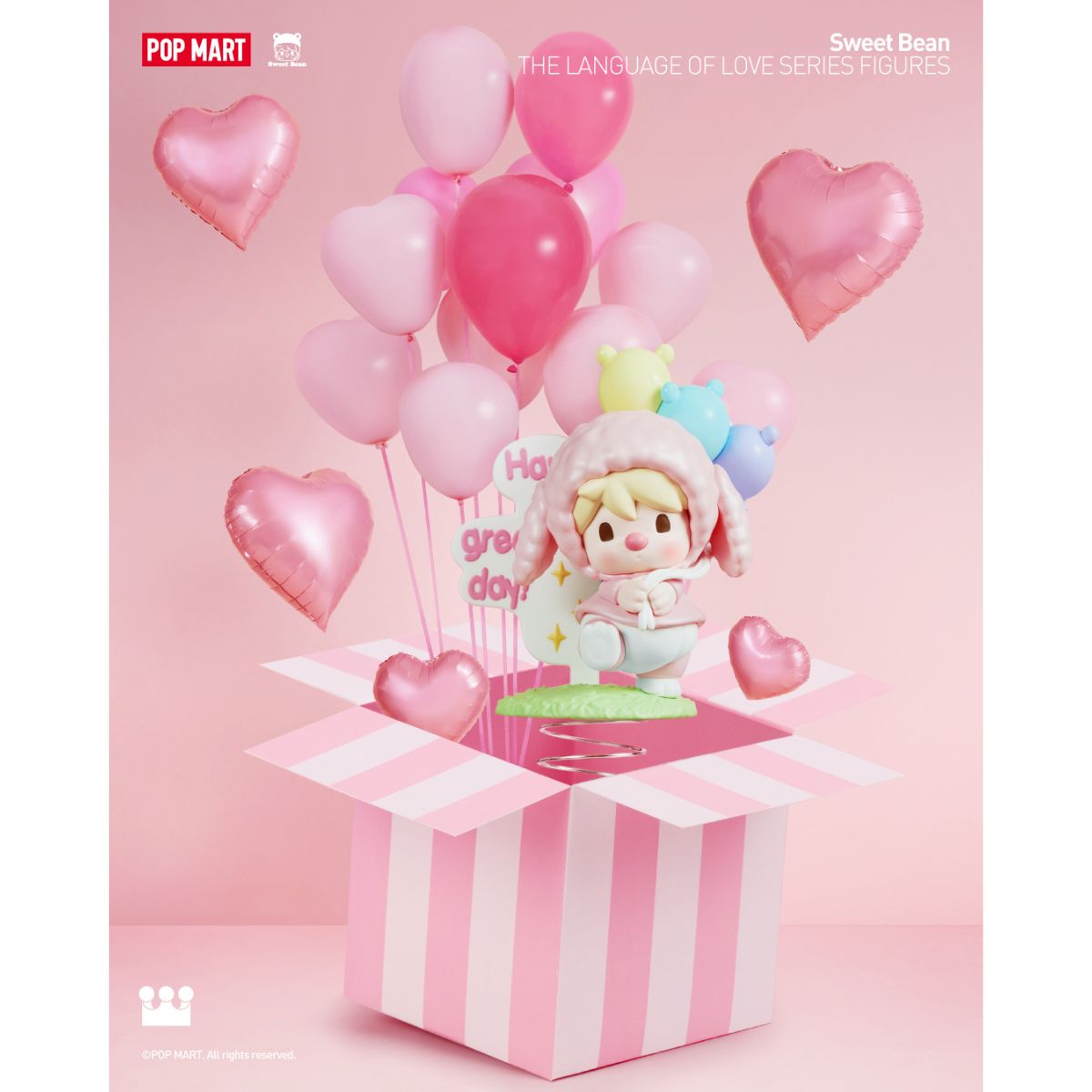 Mô Hình Sweet Bean The Language Of Love Series Figures POP MART 6931571068691
