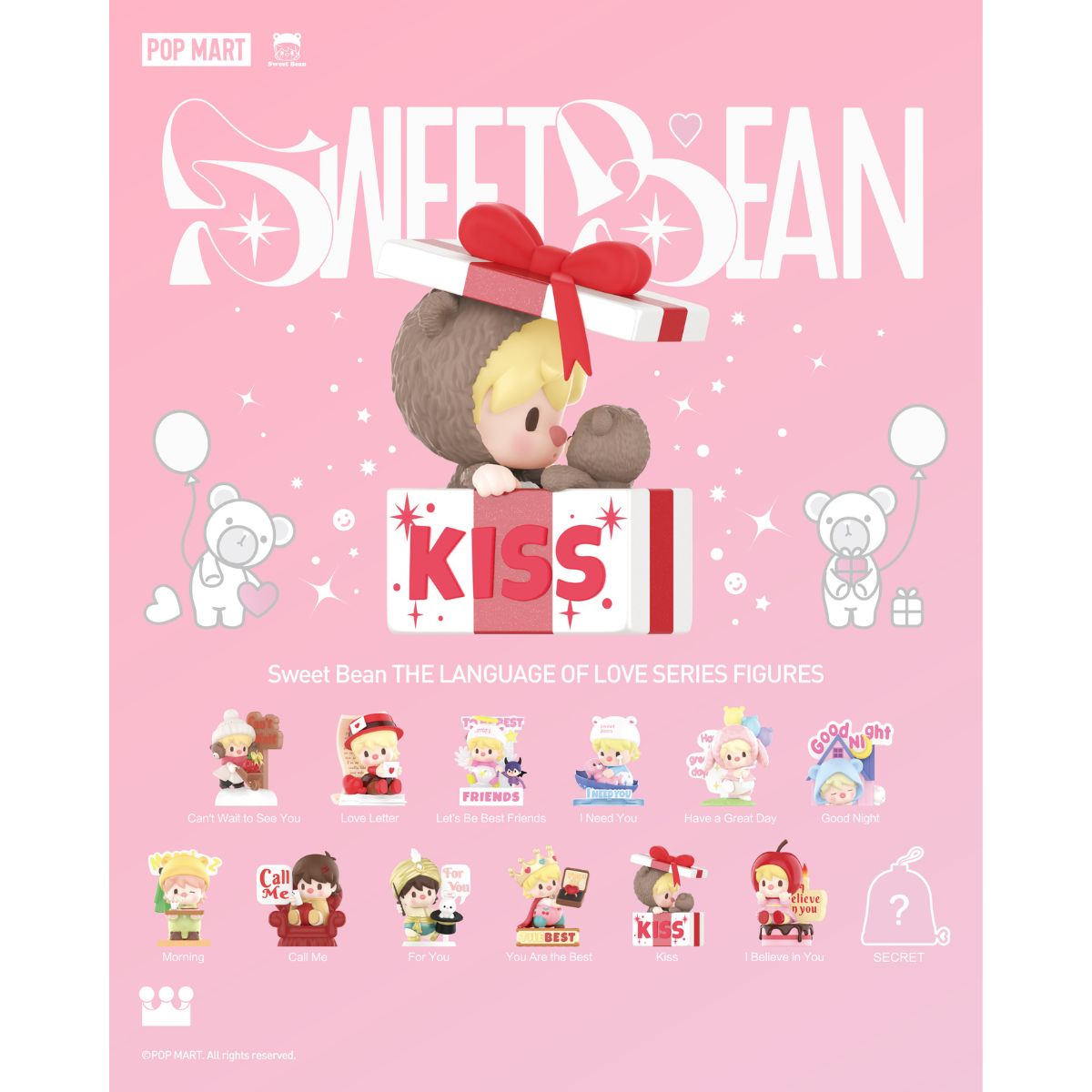 Mô Hình Sweet Bean The Language Of Love Series Figures POP MART 6931571068691