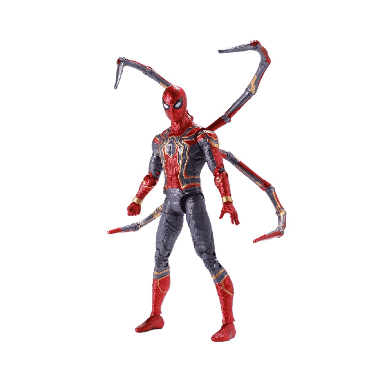 Mô Hình Tác Chiến Iron Spiderman Tích Hợp Bệ Ánh Sáng ZD TOYS 1606-12
