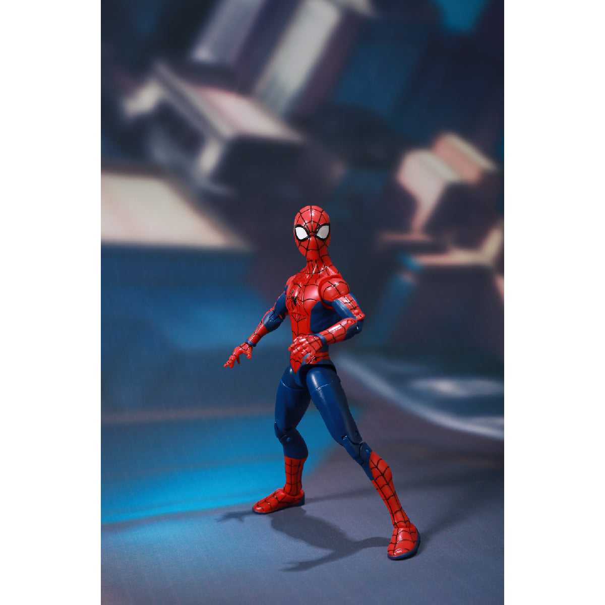 Mô Hình Tác Chiến Spiderman Cổ Điển Tích Hợp Bệ Ánh Sáng ZD TOYS 1606-15